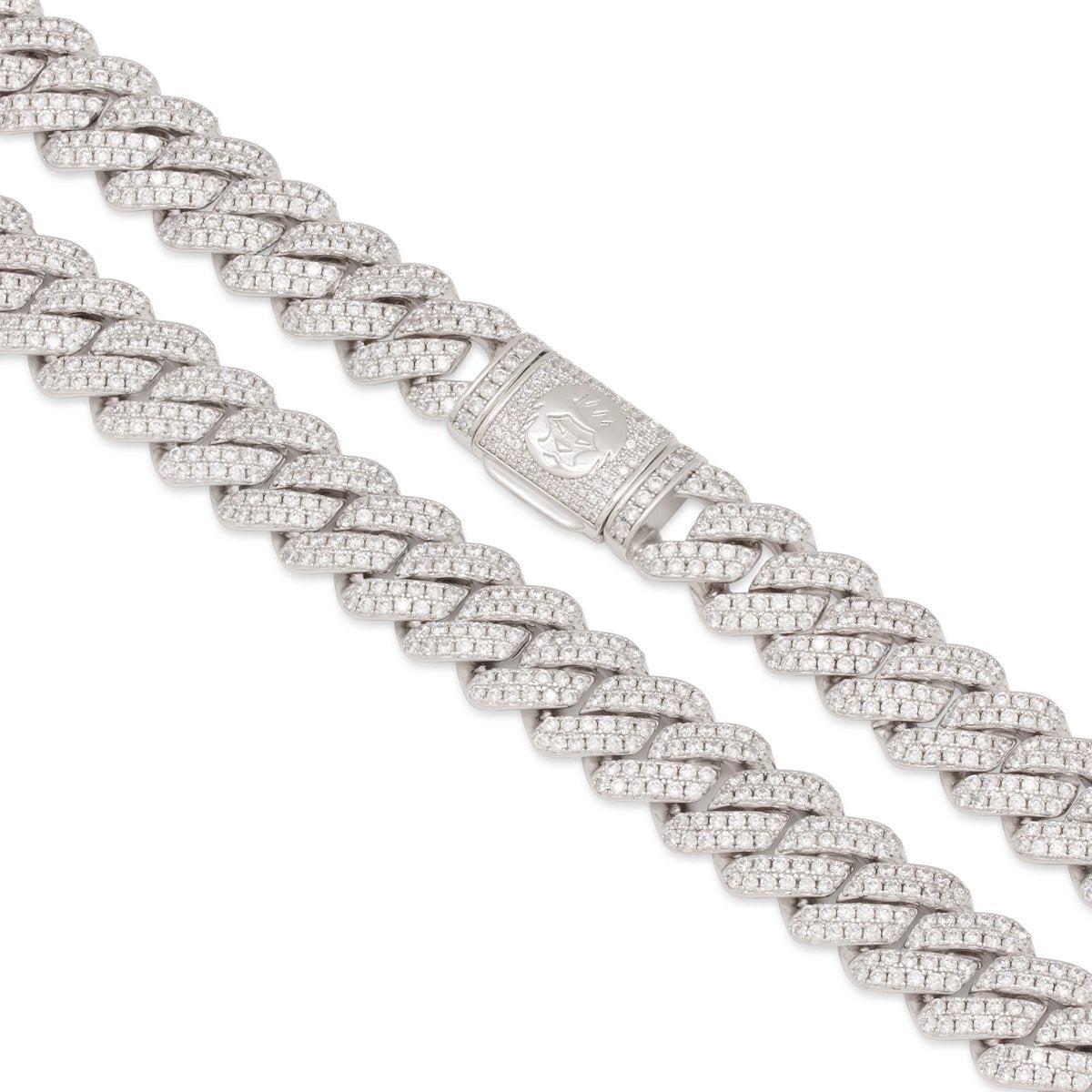 King Ice 12mm Iced Diamond Cut Miami Cuban Chain