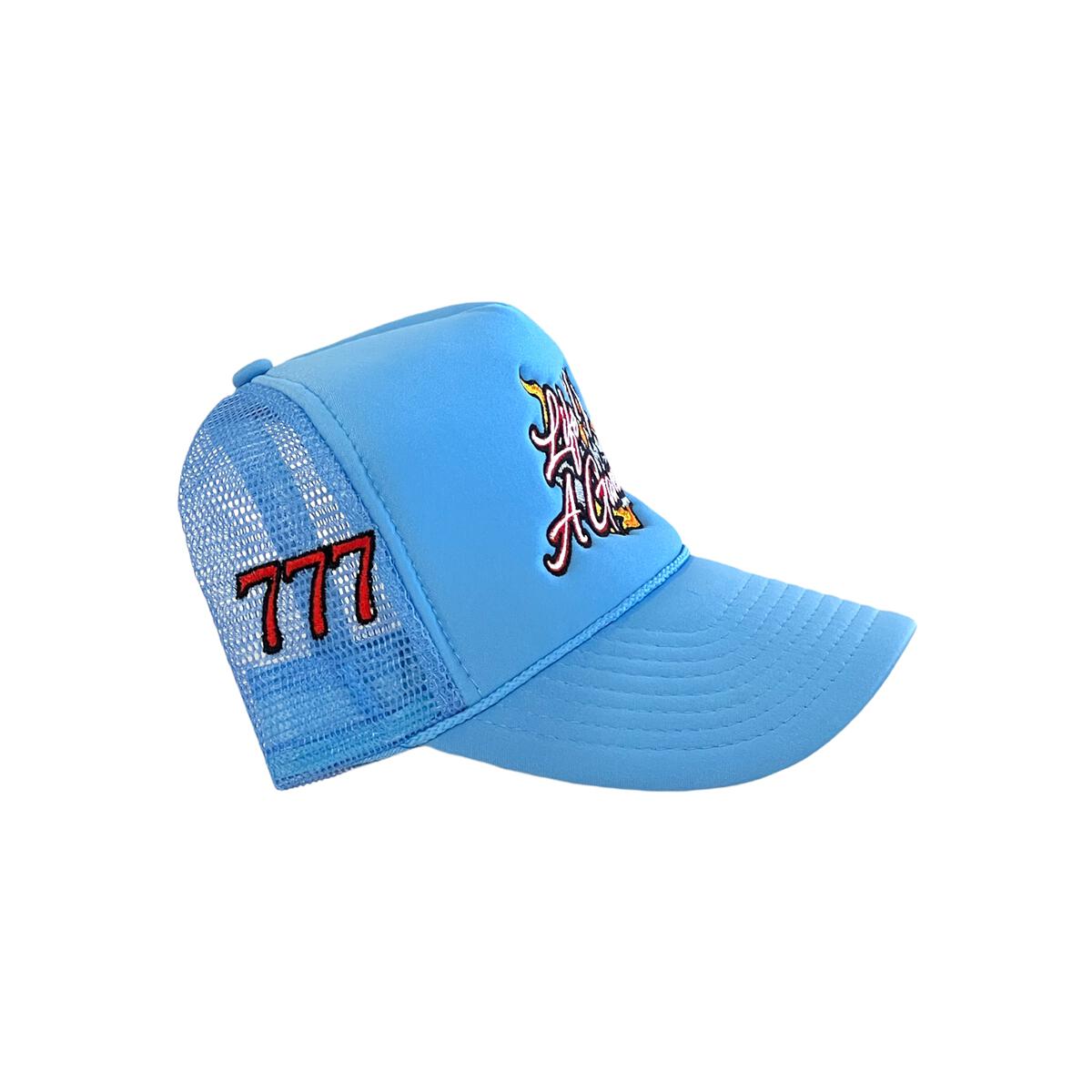 Dropout Life's A Gamble Trucker Hat - Baby Blue