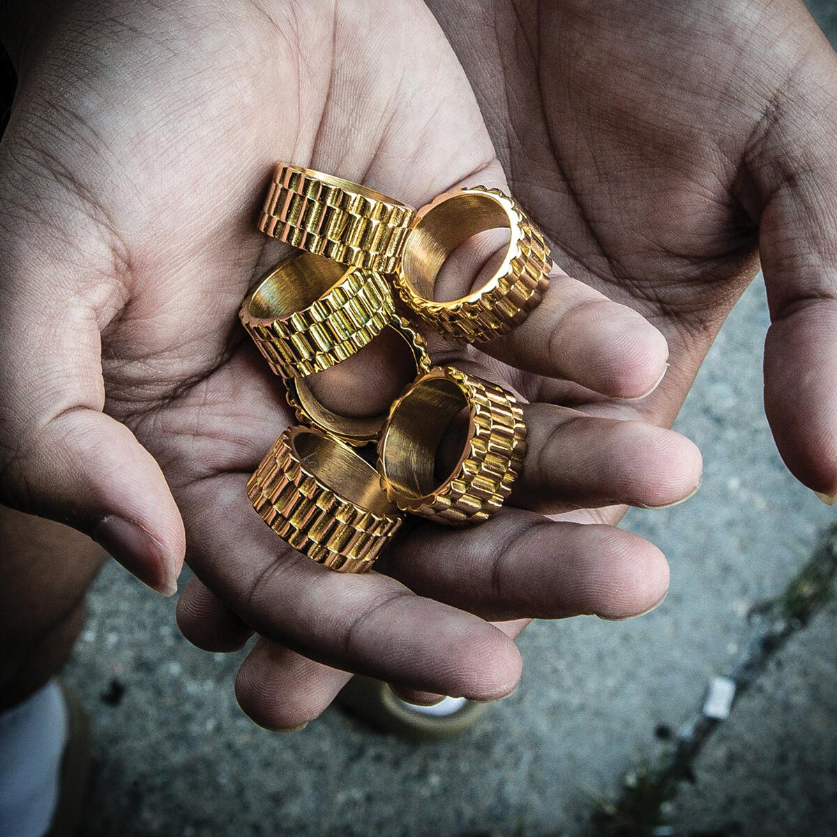 Golden Gilt Presidential Ring