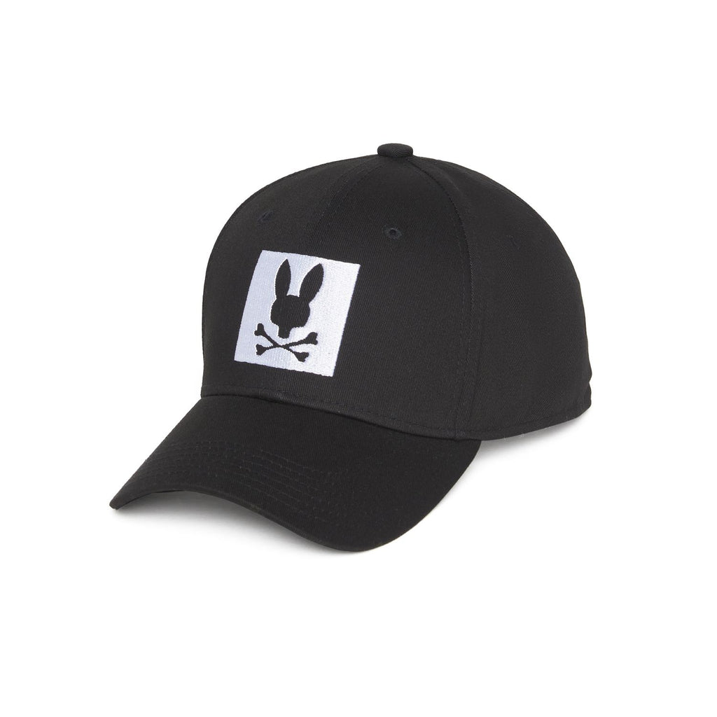Psycho Bunny Mens Codd Baseball Hat - Black