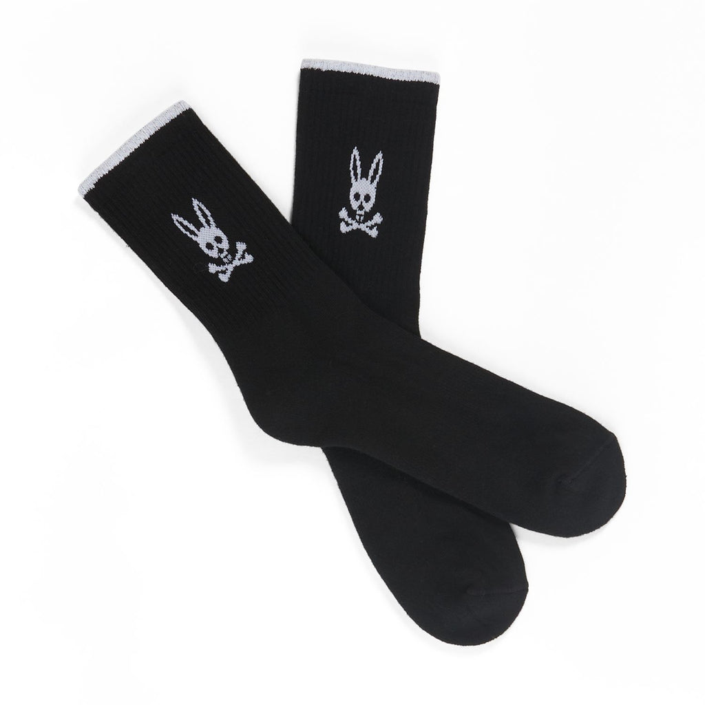 Psycho Bunny Mens Socks III in Black