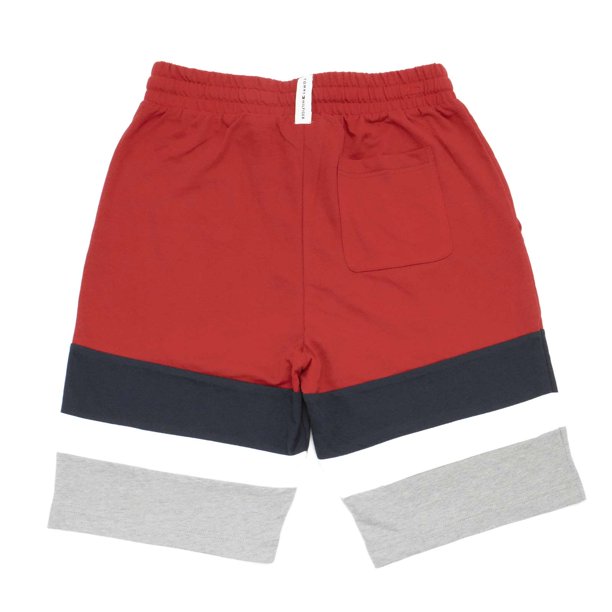 Tommy Hilfiger Mens Block Stripe Shorts - Red/DarkNavy