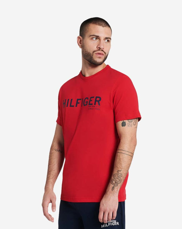 Tommy Hilfiger Mens NYC Crewneck Tee - Mahogany