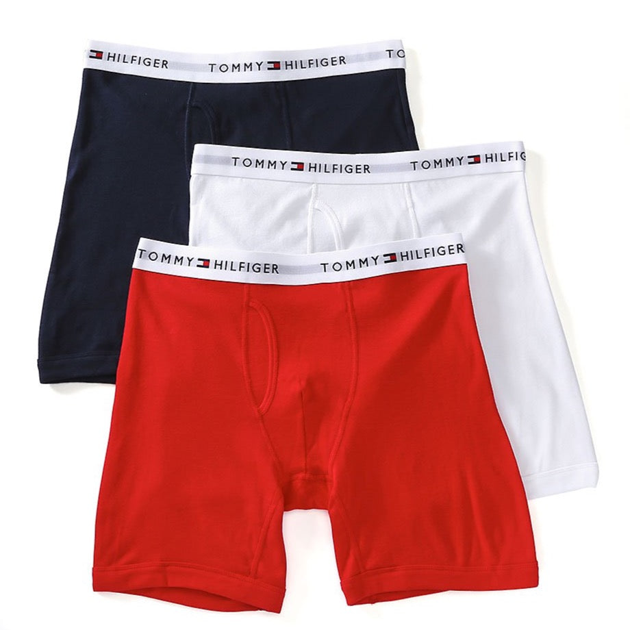 Tommy Hilfiger 3 Pack Boxer Brief - Mahogany