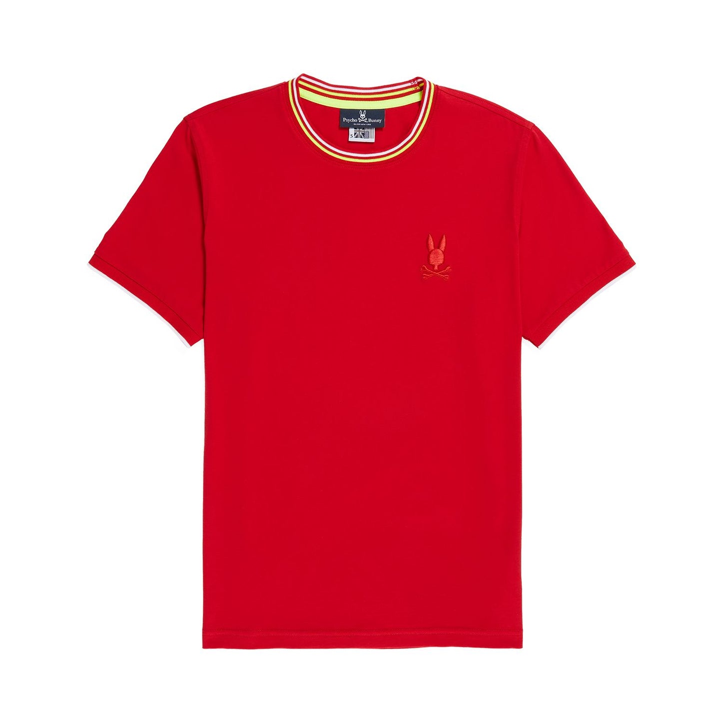 Psycho Bunny Mens Newell Fashion Tee - Brilliant Red