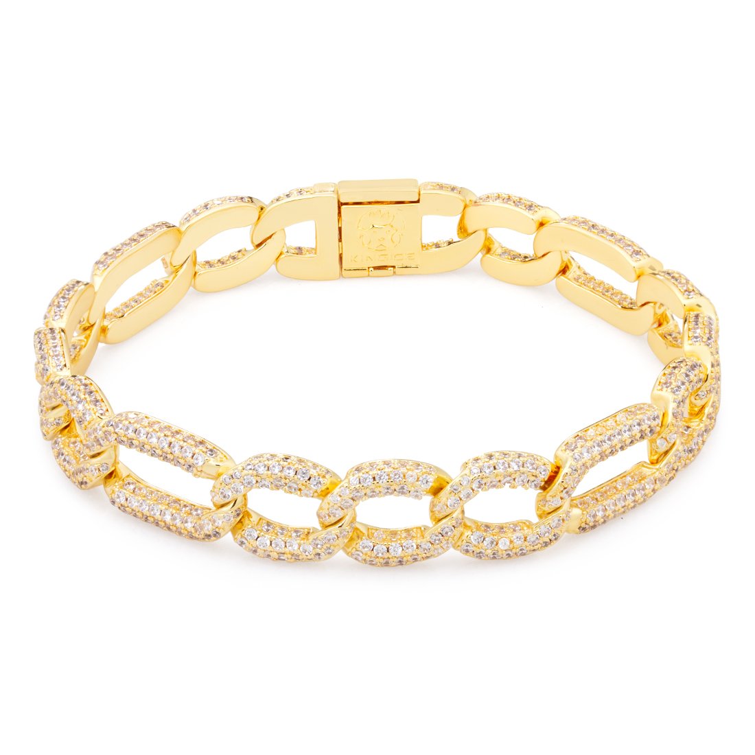 King Ice 10MM Iced Figaro Bracelet