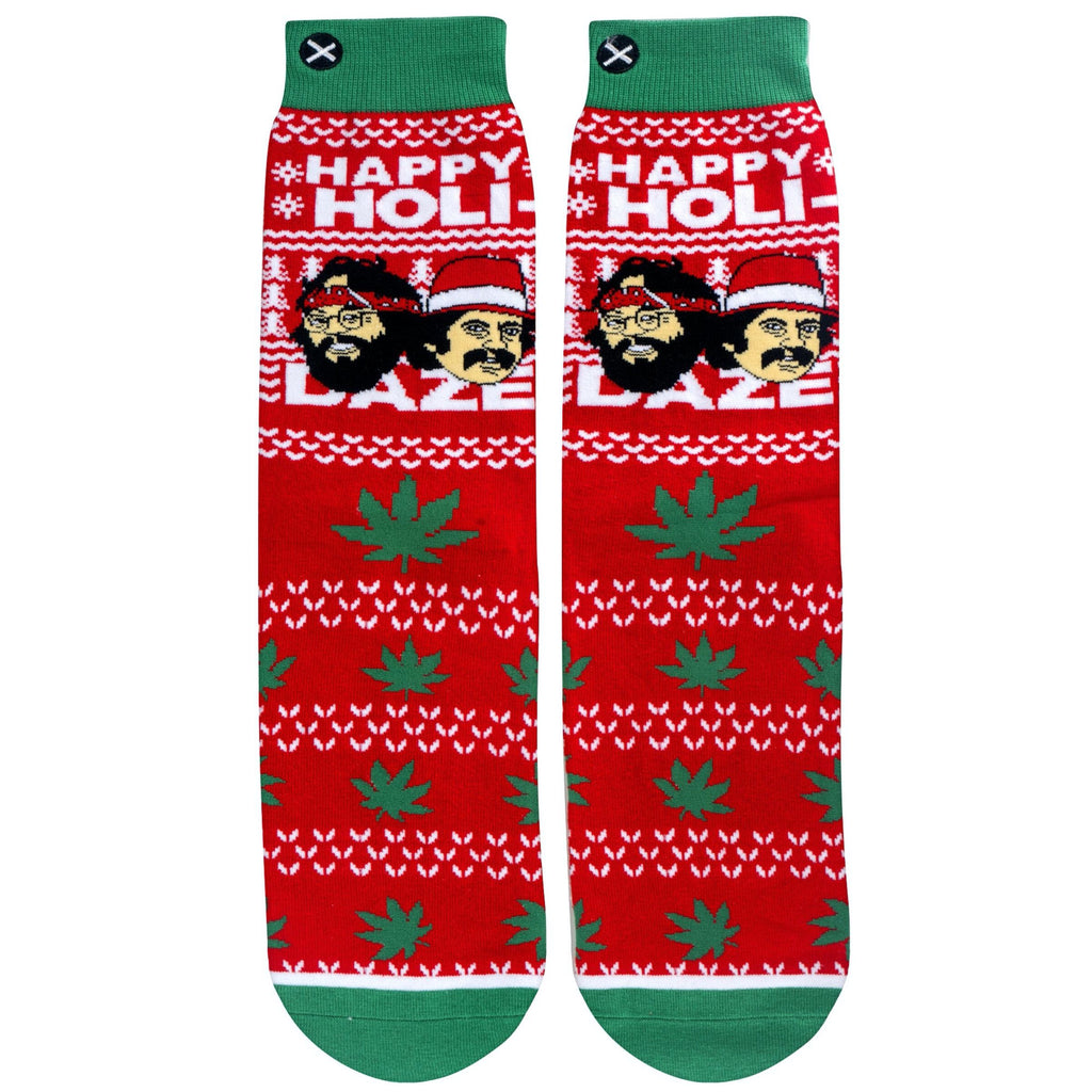 Odd Sox Cheech & Chong Sweater - Mens Crew Straight Socks