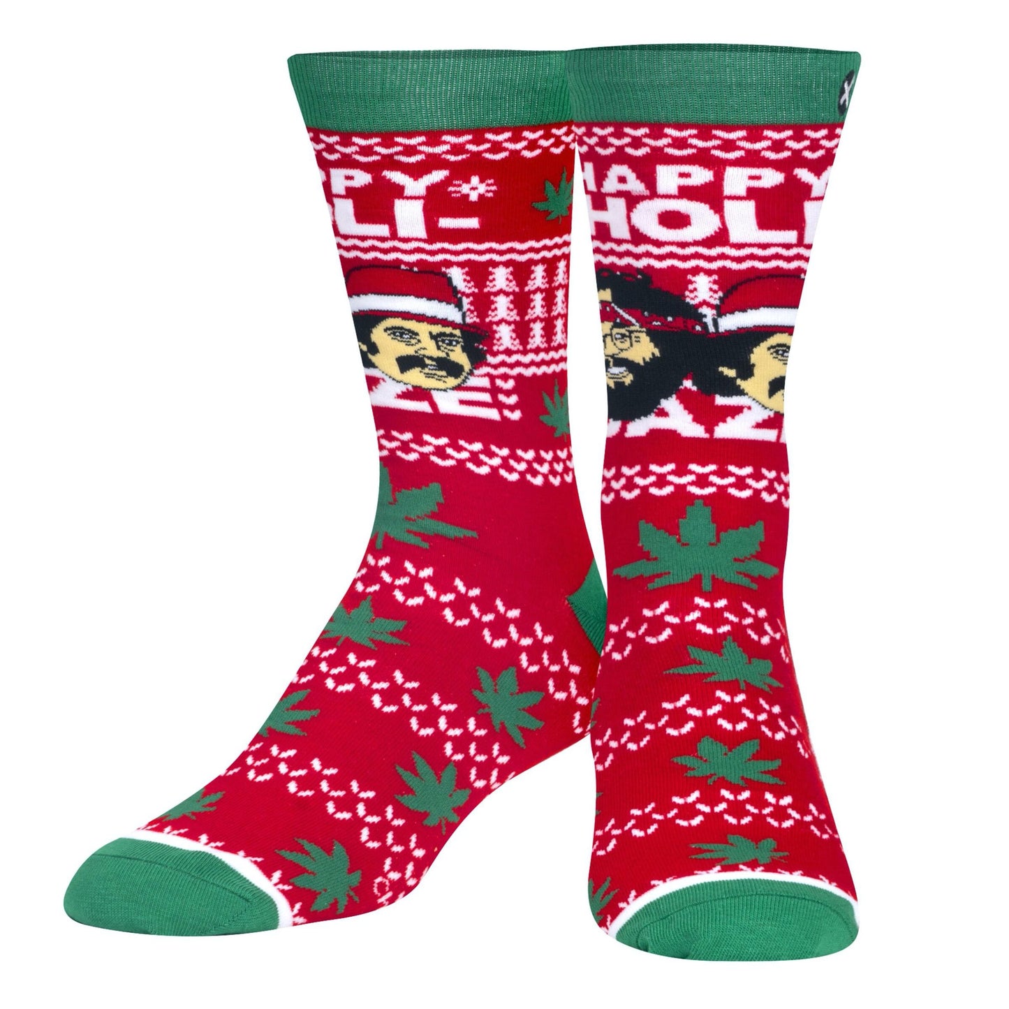 Odd Sox Cheech & Chong Sweater - Mens Crew Straight Socks