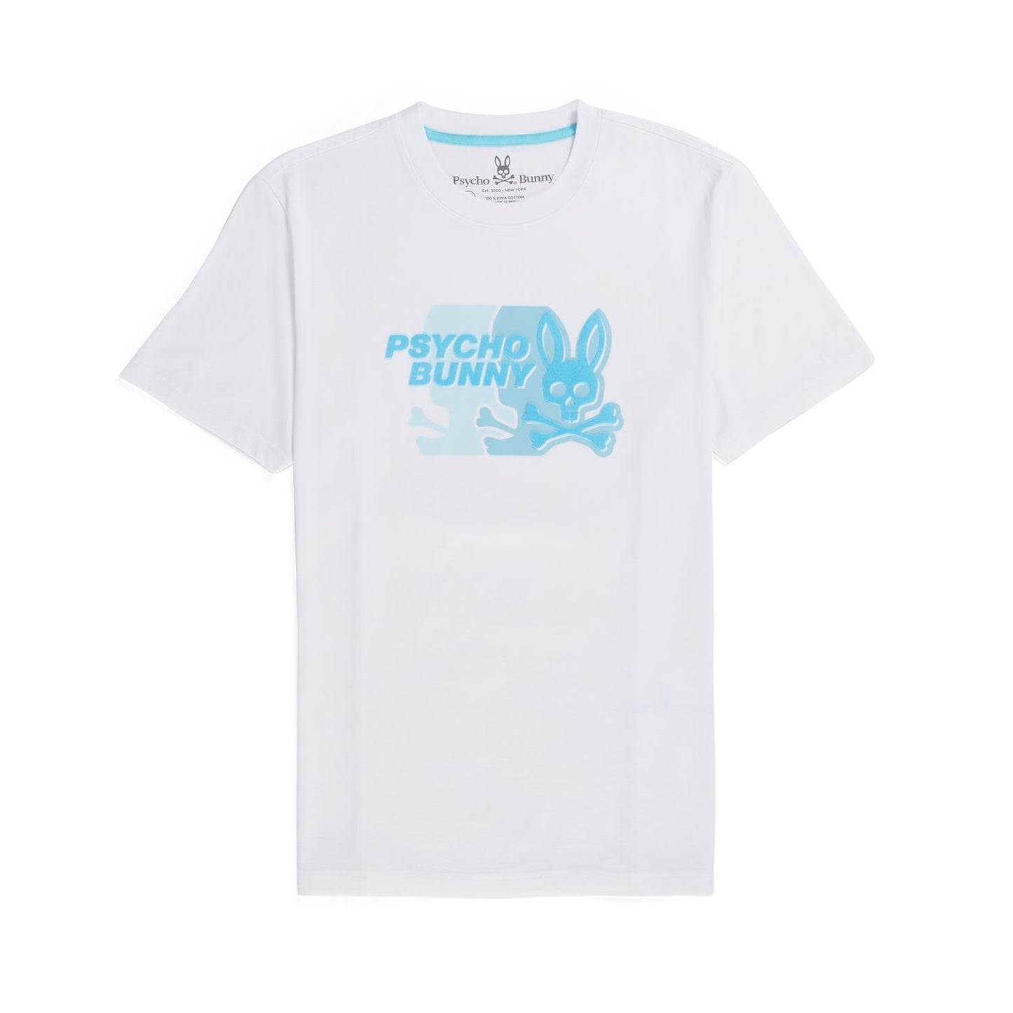 Psycho Bunny Mens Kona Graphic Tee - White