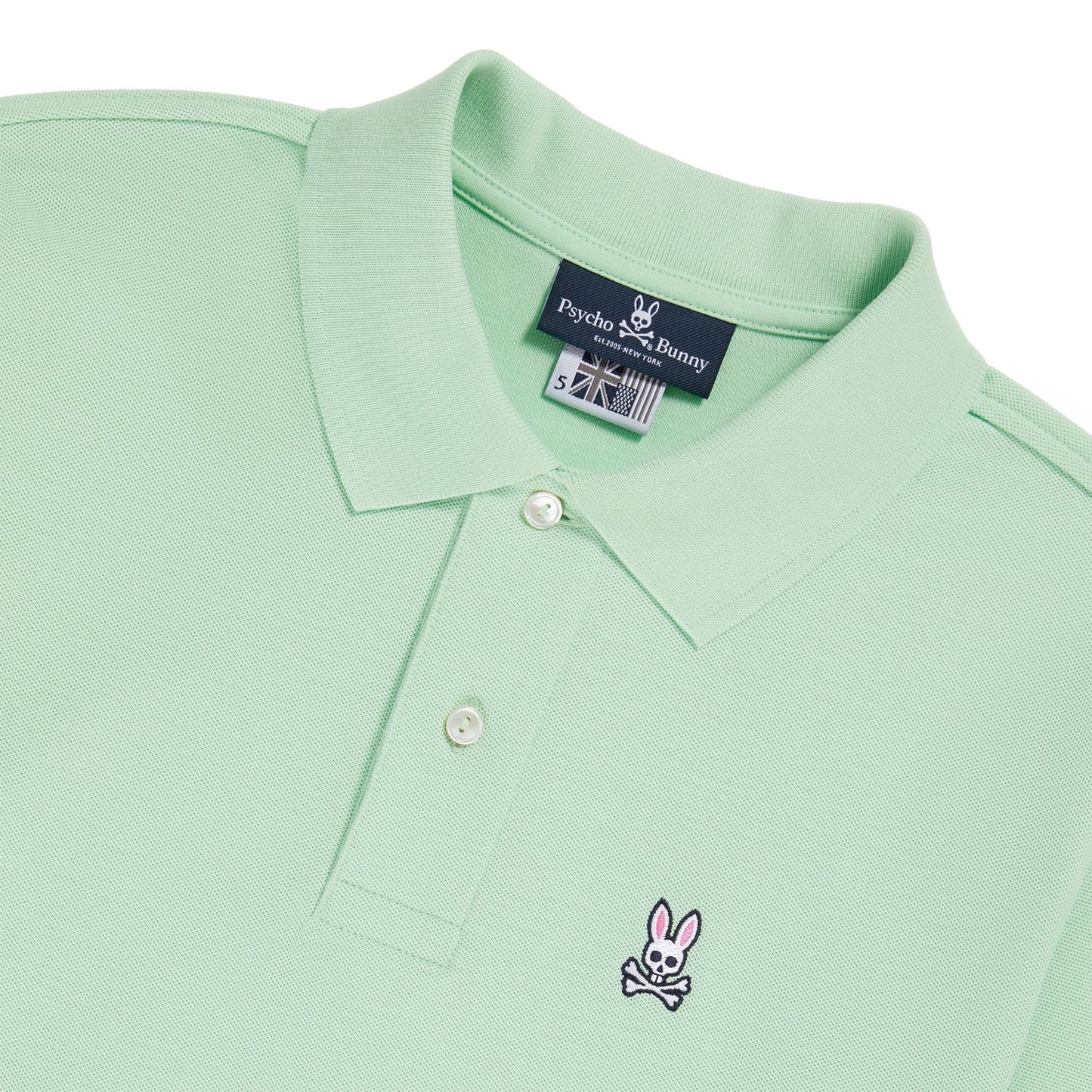 Psycho Bunny Mens Classic Polo - Icy Mint