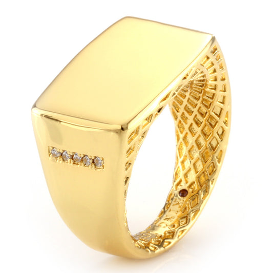 14k Gold Minimalist Ring (Large)