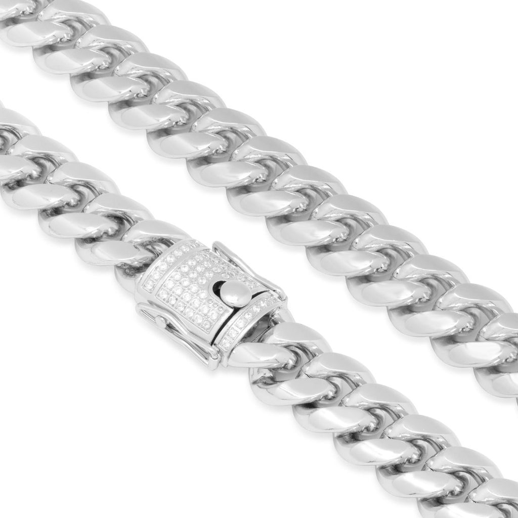 King Ice 16mm Stainless Steel Miami Cuban Curb Chain