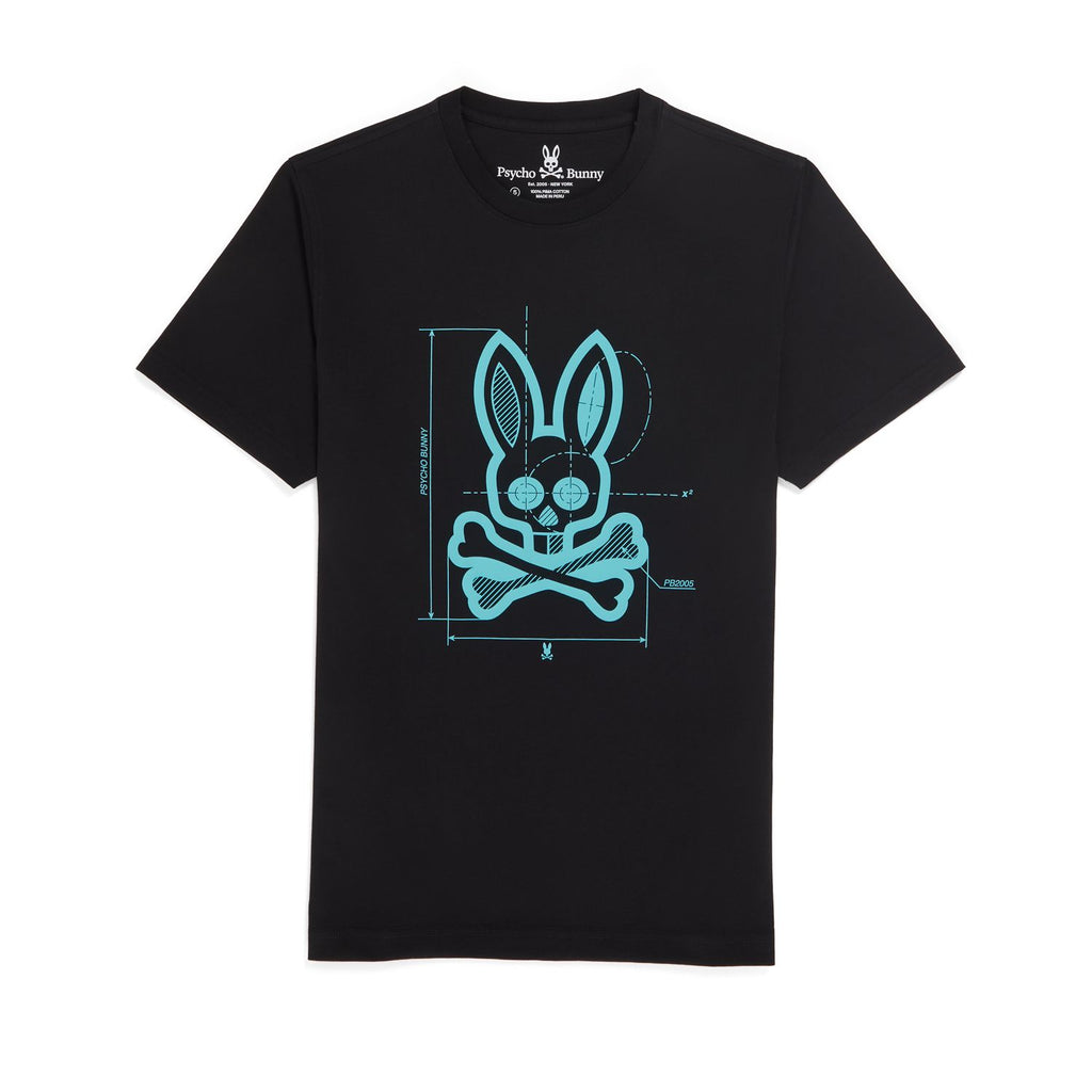 Psycho Bunny Depoe Graphic Tee - Black