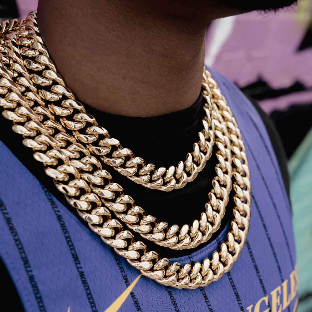 Gold Gods 16MM 18" Miami Cuban Link Chain