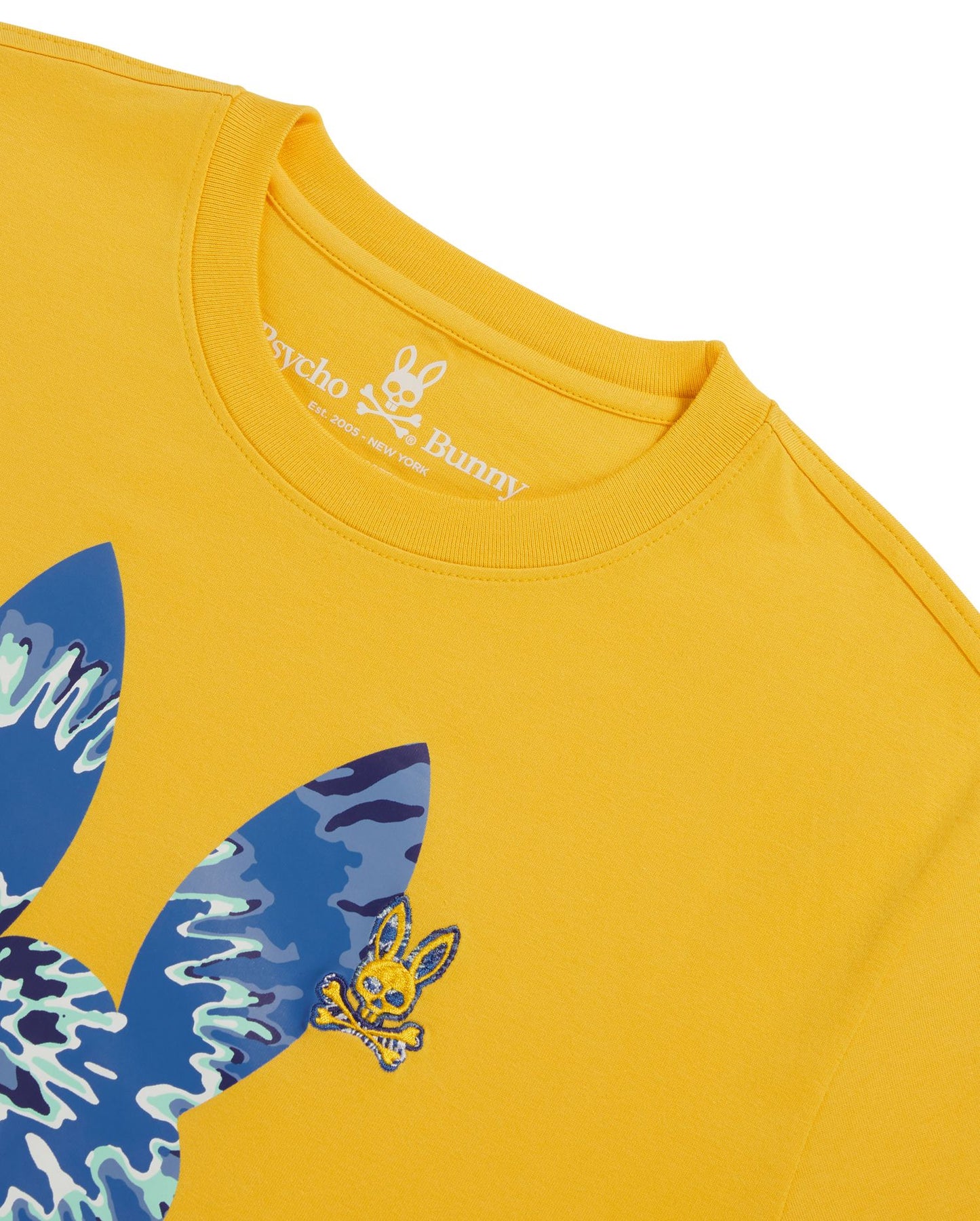 Psycho Bunny Mens Cranwich Graphic Tee - Yellow Pollen