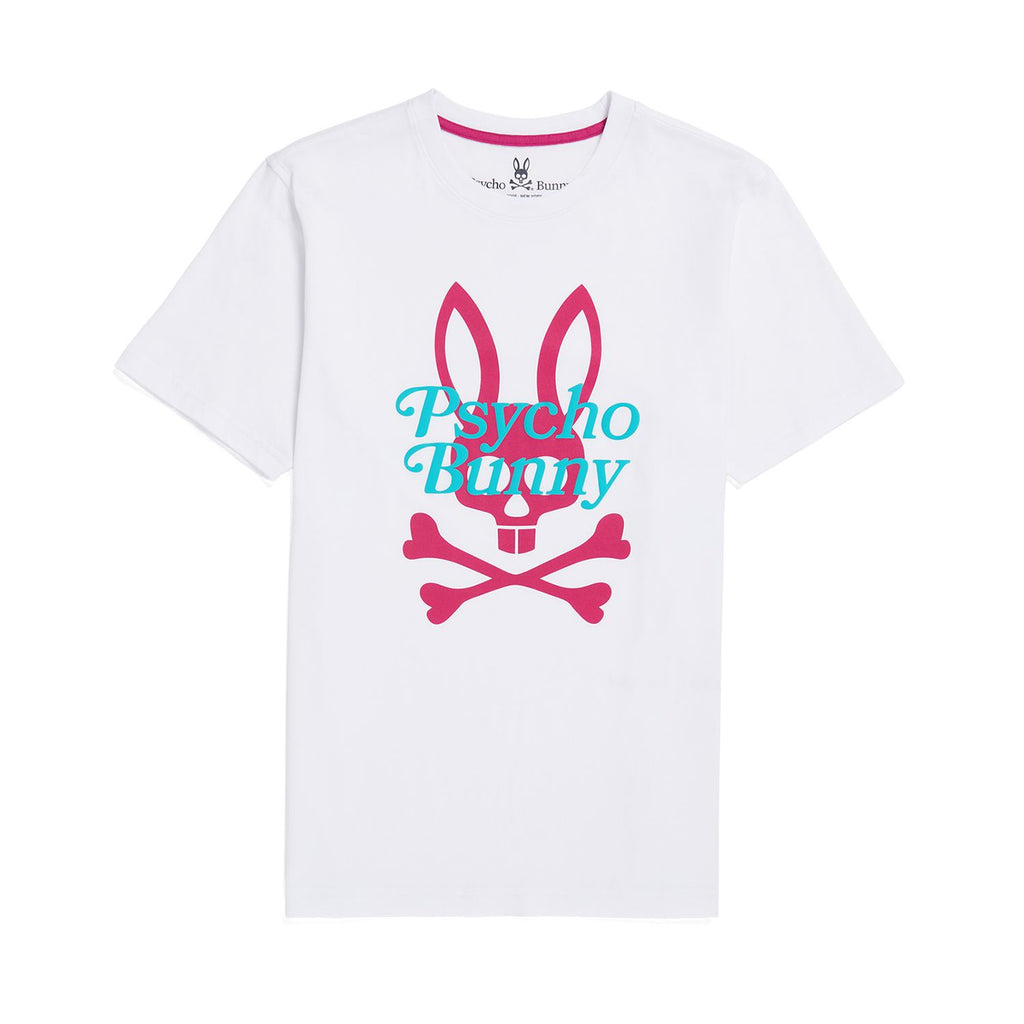 Psycho Bunny Mens Cortlandt Graphic Tee - White