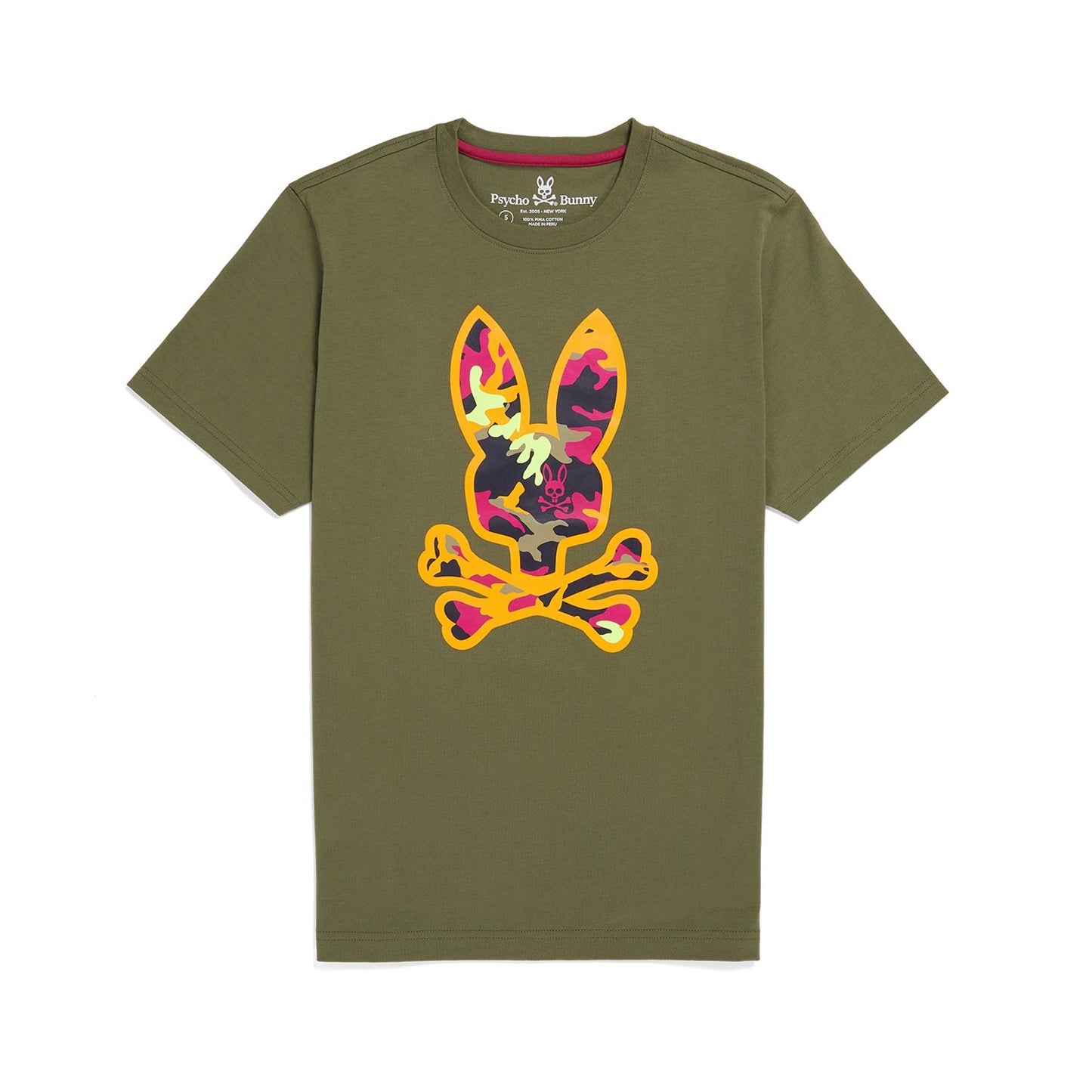 Psycho Bunny Mens Allen Tee - Dark Olive