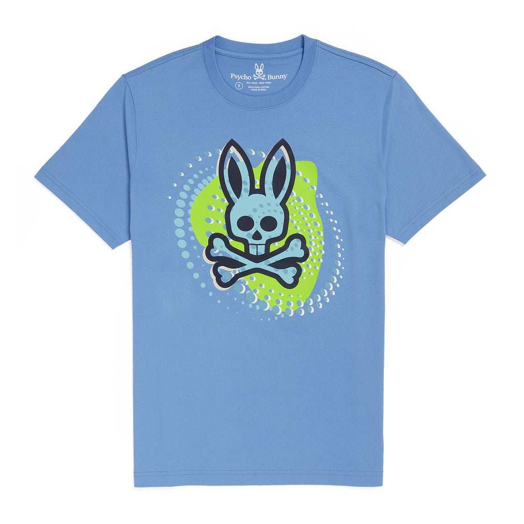 Psycho Bunny Mens Hurell Graphic Tee - Mountain Sky