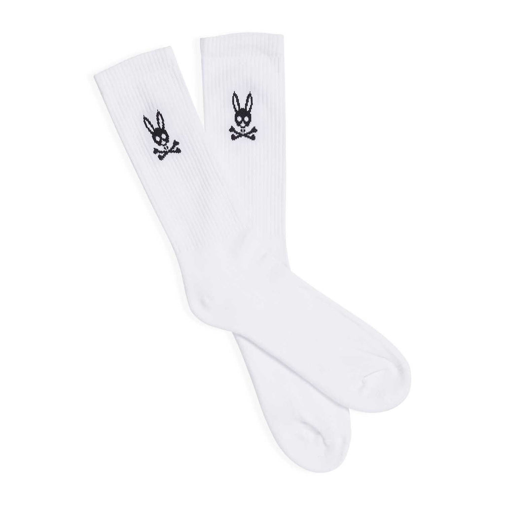Psycho Bunny Mens Socks in White