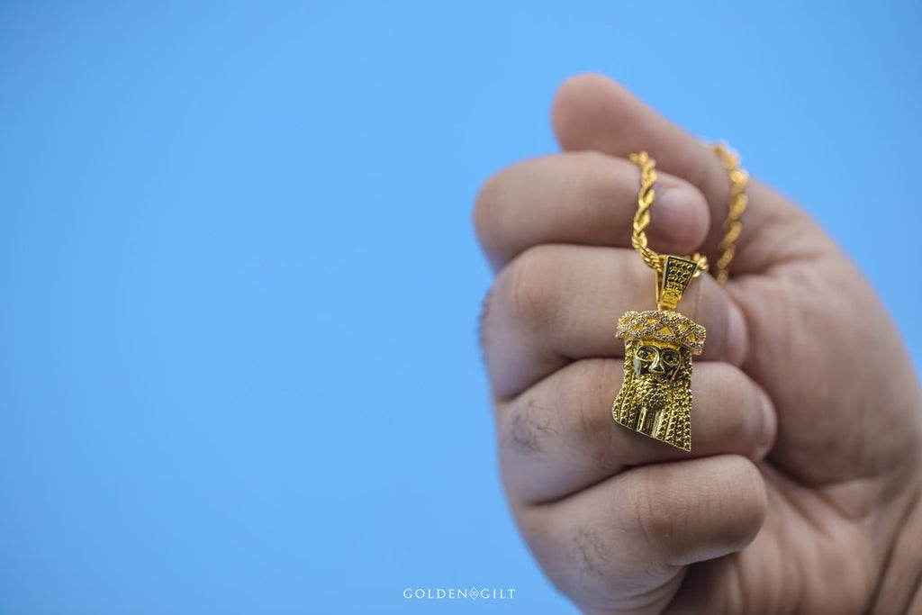 Golden Gilt Mini Jesus Necklace (2023)