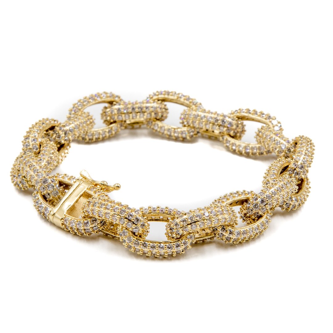 Golden Gilt Chain Link Bracelet