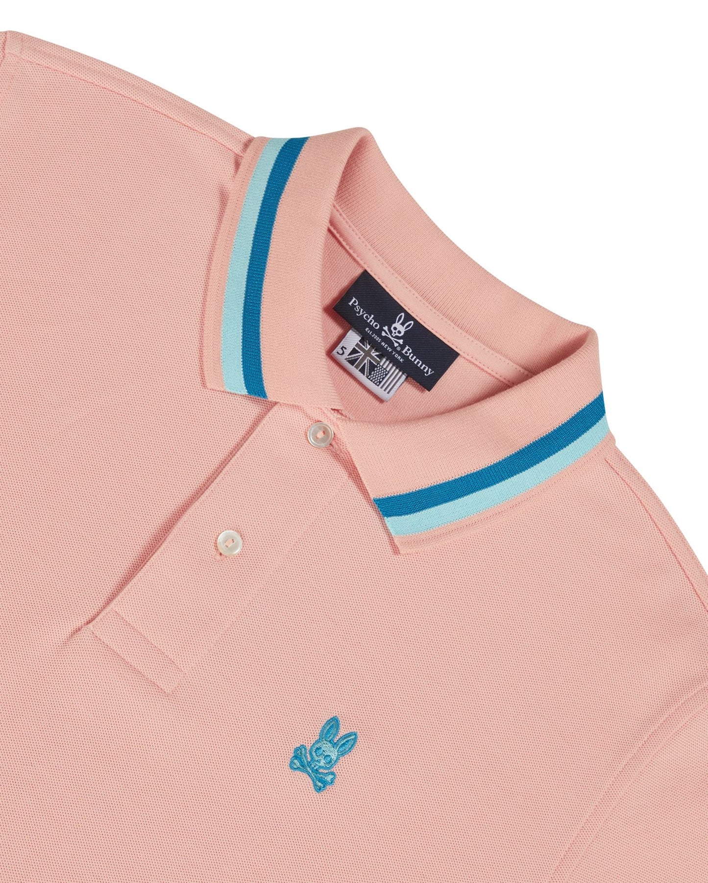 Psycho Bunny Mens Griston Polo - Fresco Pink