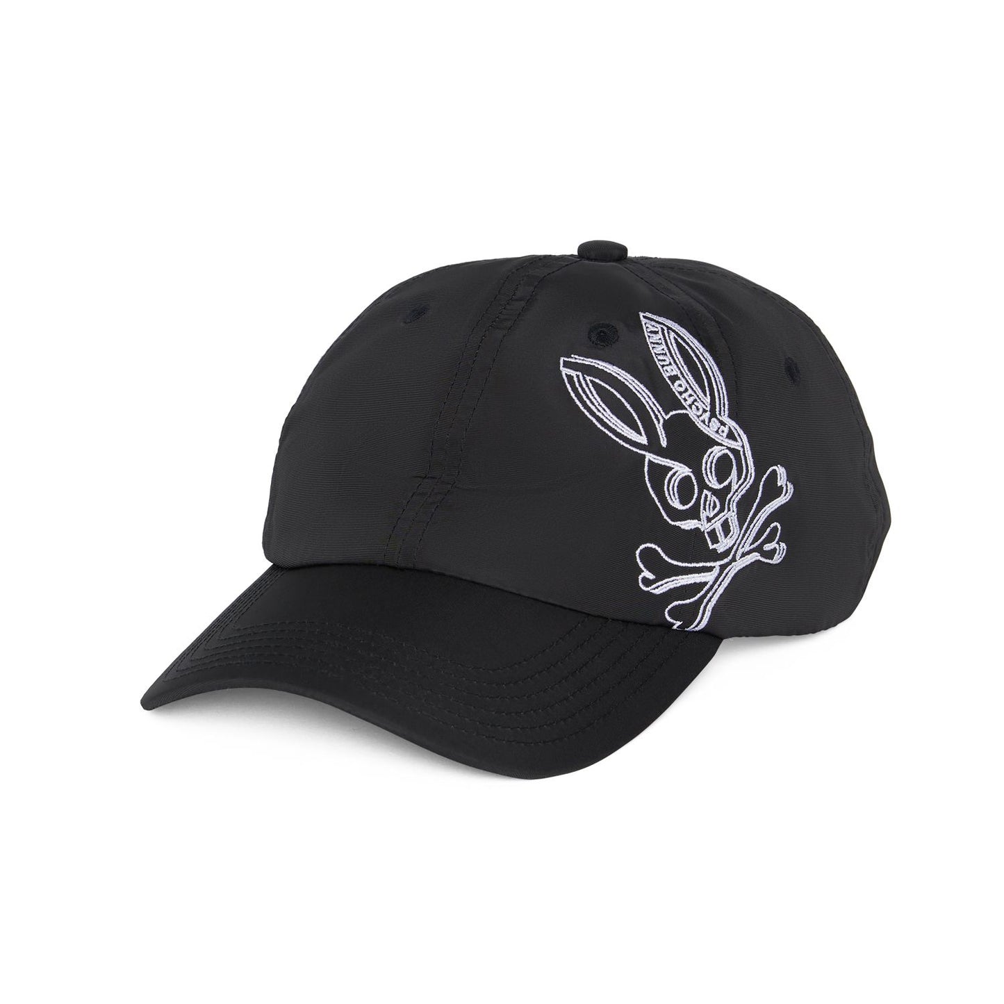 Psycho Bunny Mens Serge Baseball Hat - Black