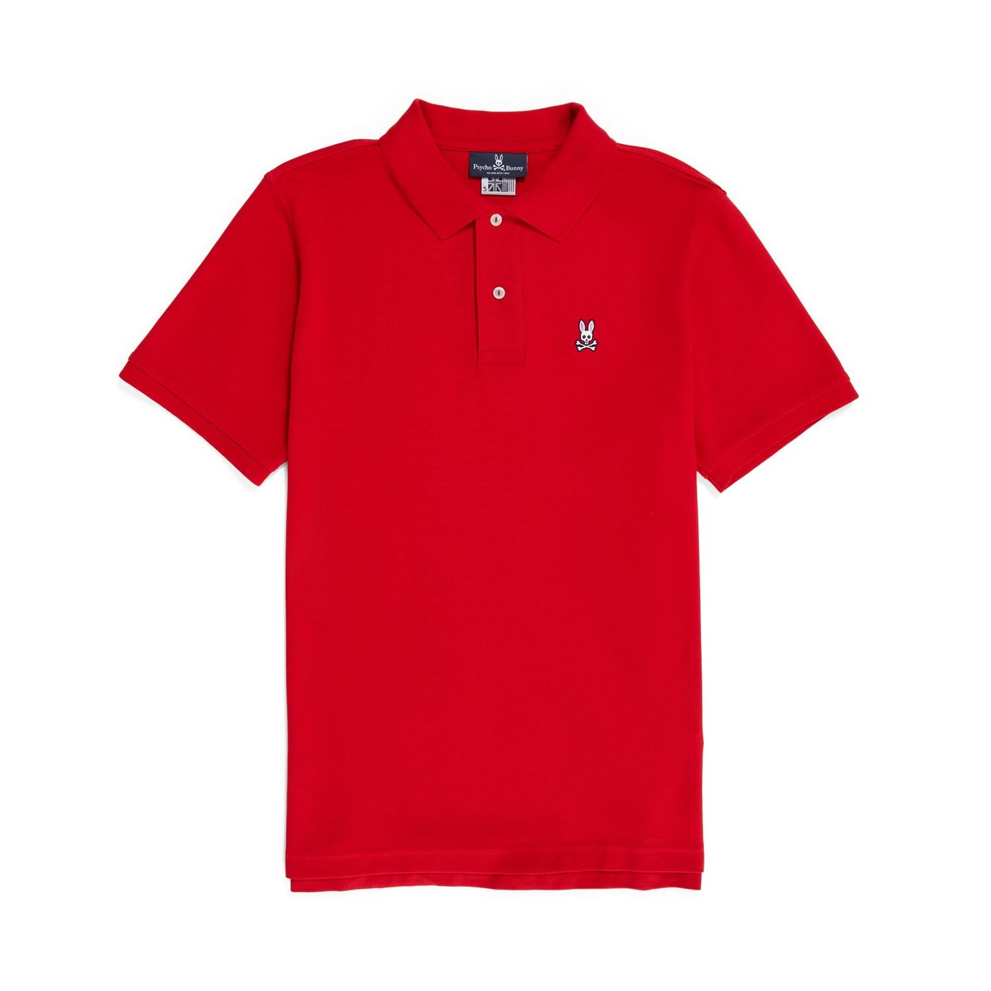 Psycho Bunny Mens Classic Polo - Brilliant Red