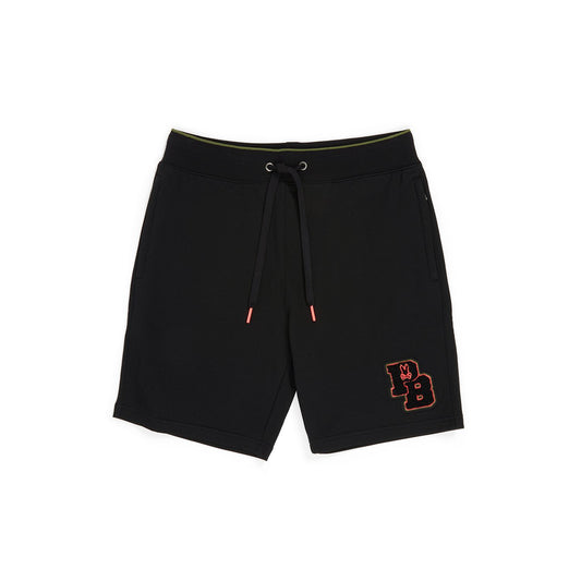 Psycho Bunny Mens Patchin Chenille Sweat Shorts - Black