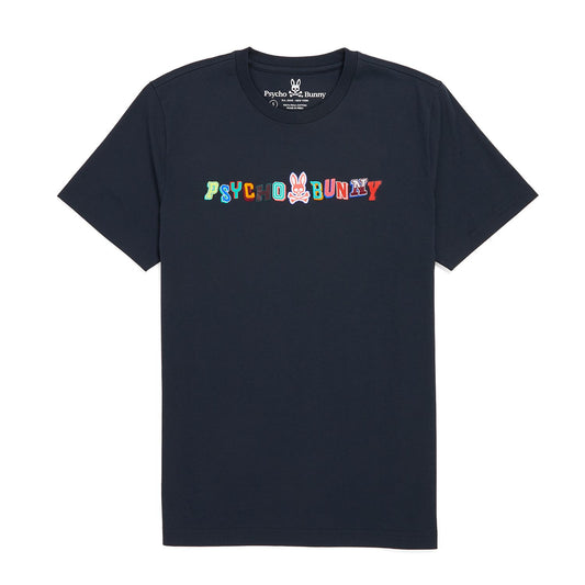 Psycho Bunny Mens Fulton Graphic Tee - Navy