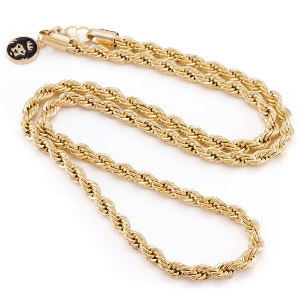 King Ice 6mm 14K Gold Rope Chain