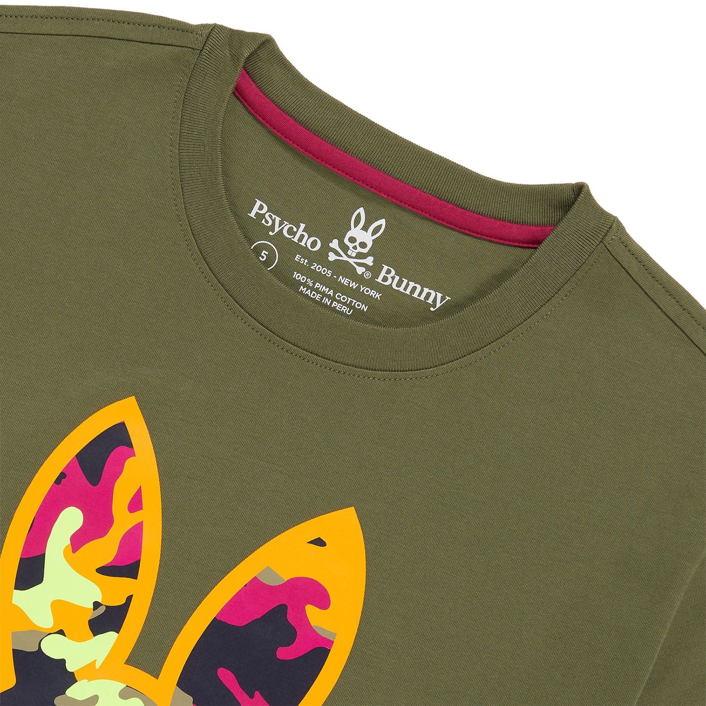 Psycho Bunny Mens Allen Tee - Dark Olive