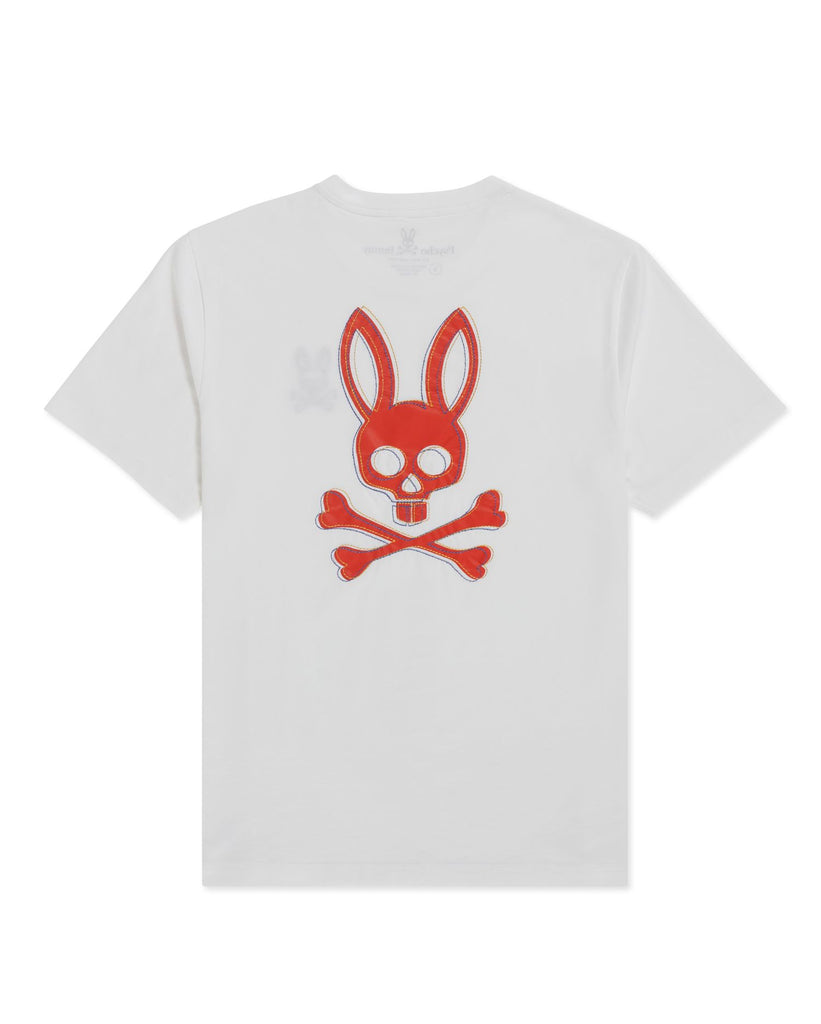 Psycho Bunny Mens Keswick Graphic Tee - White