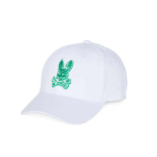 Psycho Bunny Mens Pisani Baseball Hat - White