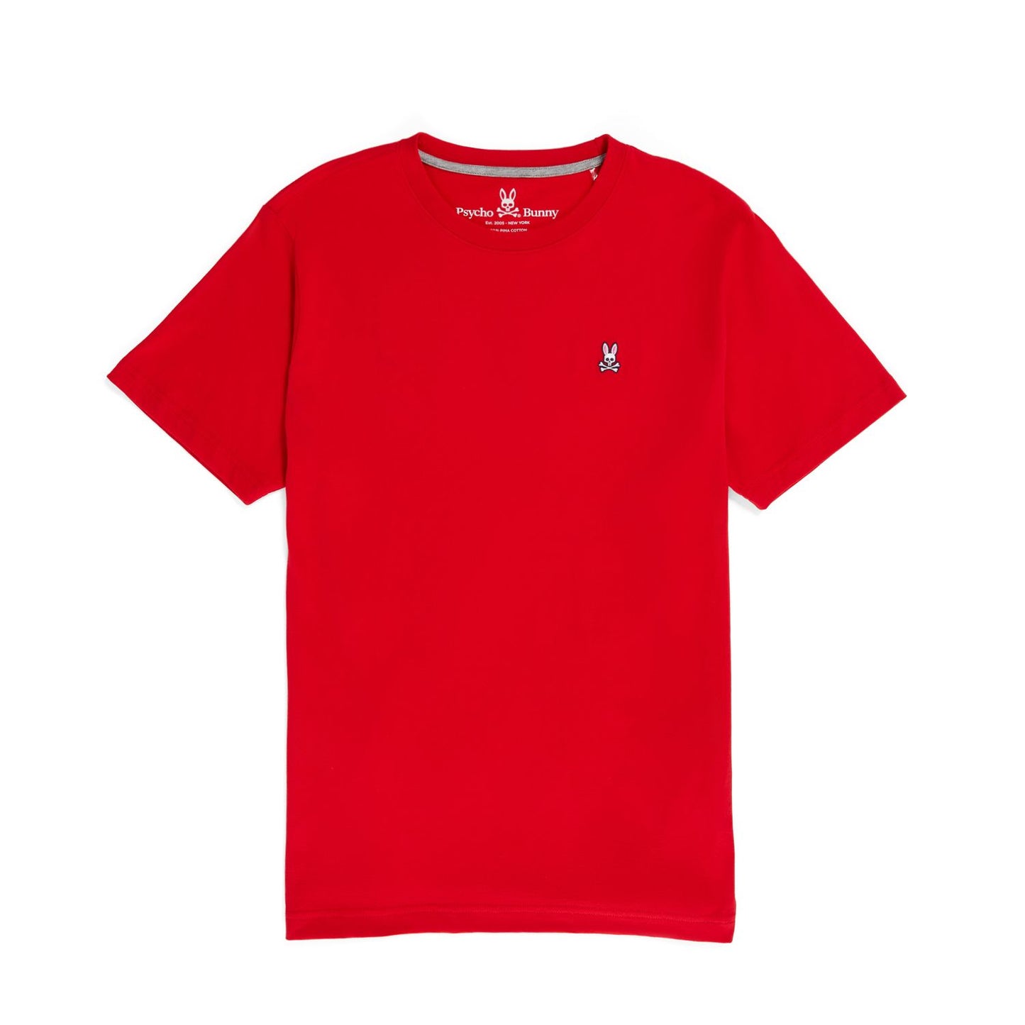 Psycho Bunny Mens Classic Crew Neck Tee - Brilliant Red