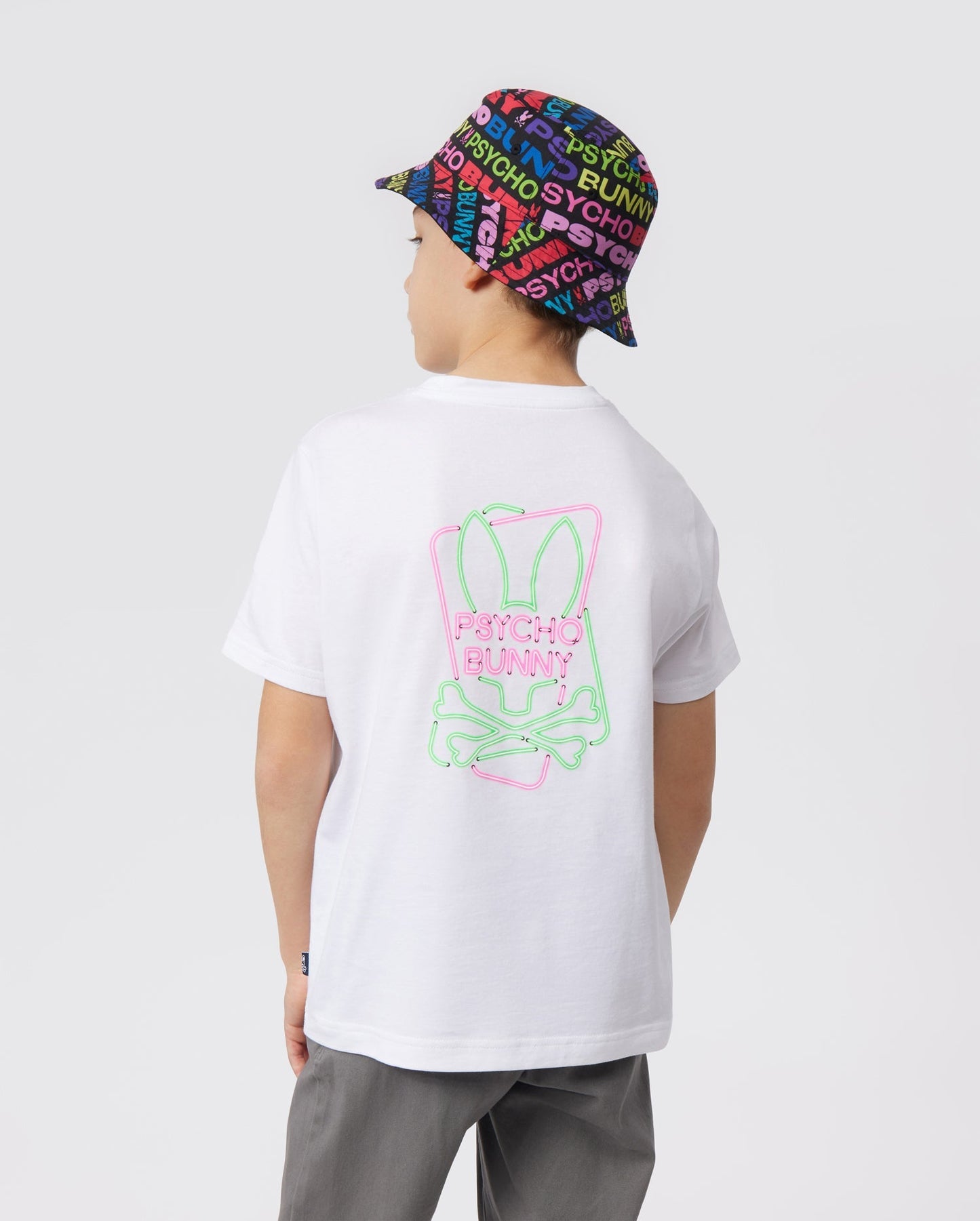 Psycho Bunny Kids Claude Graphic Tee - White