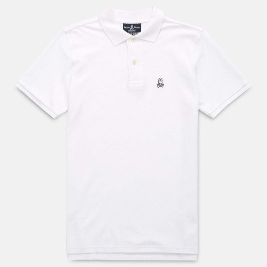 Psycho Bunny Mens Classic Polo - White