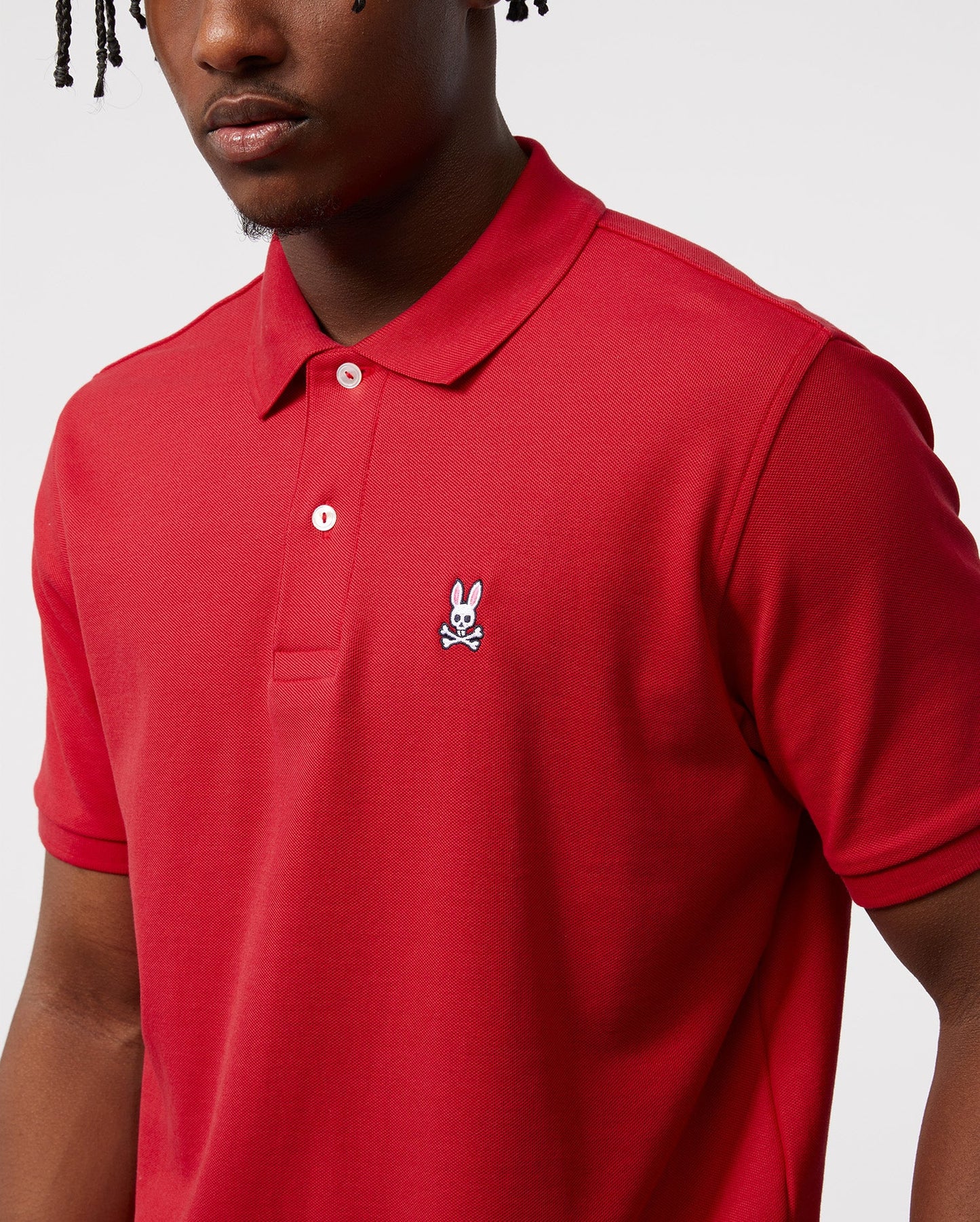 Psycho Bunny Mens Classic Polo - Brilliant Red