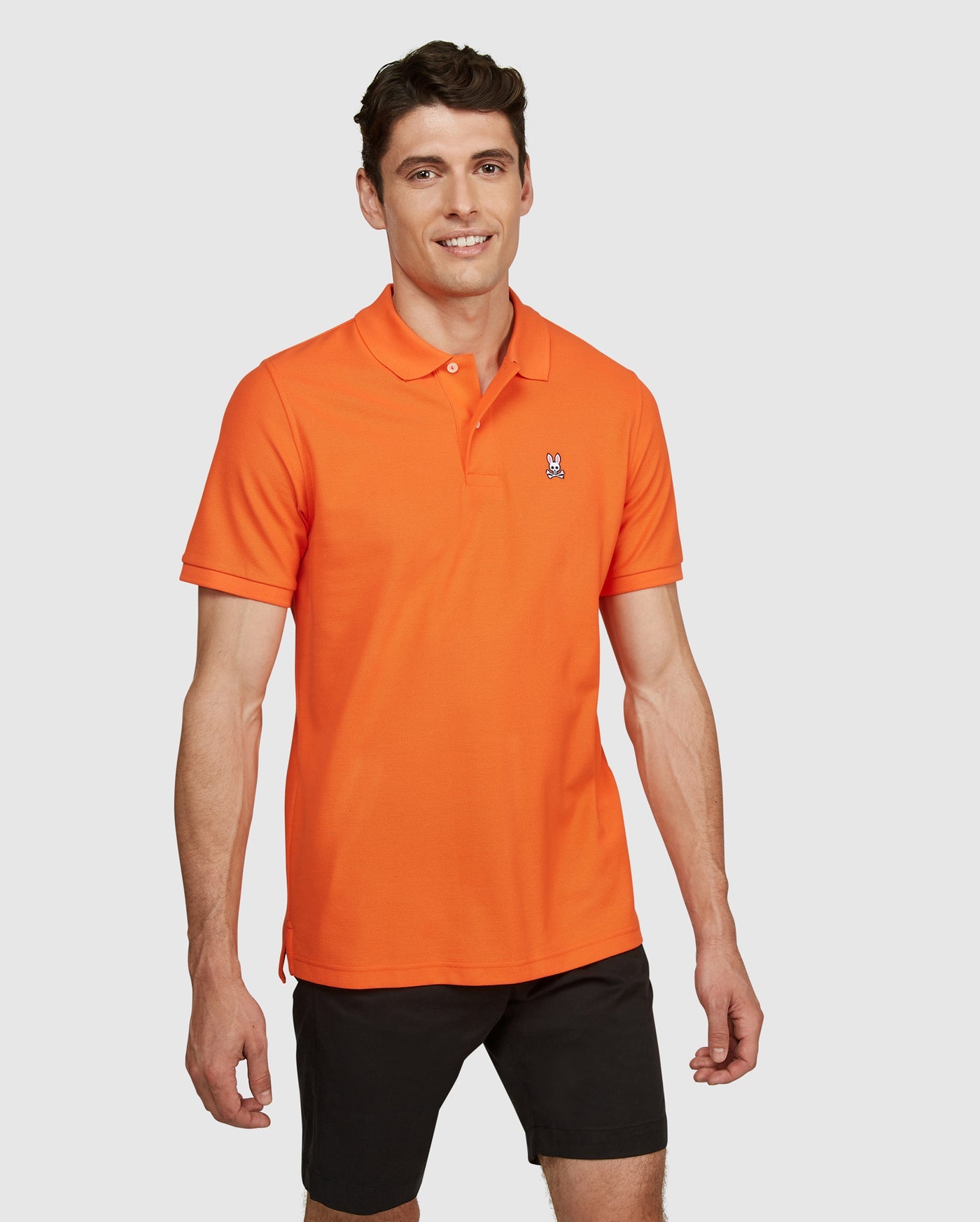 Psycho Bunny Mens Classic Polo - Brilliant Orange