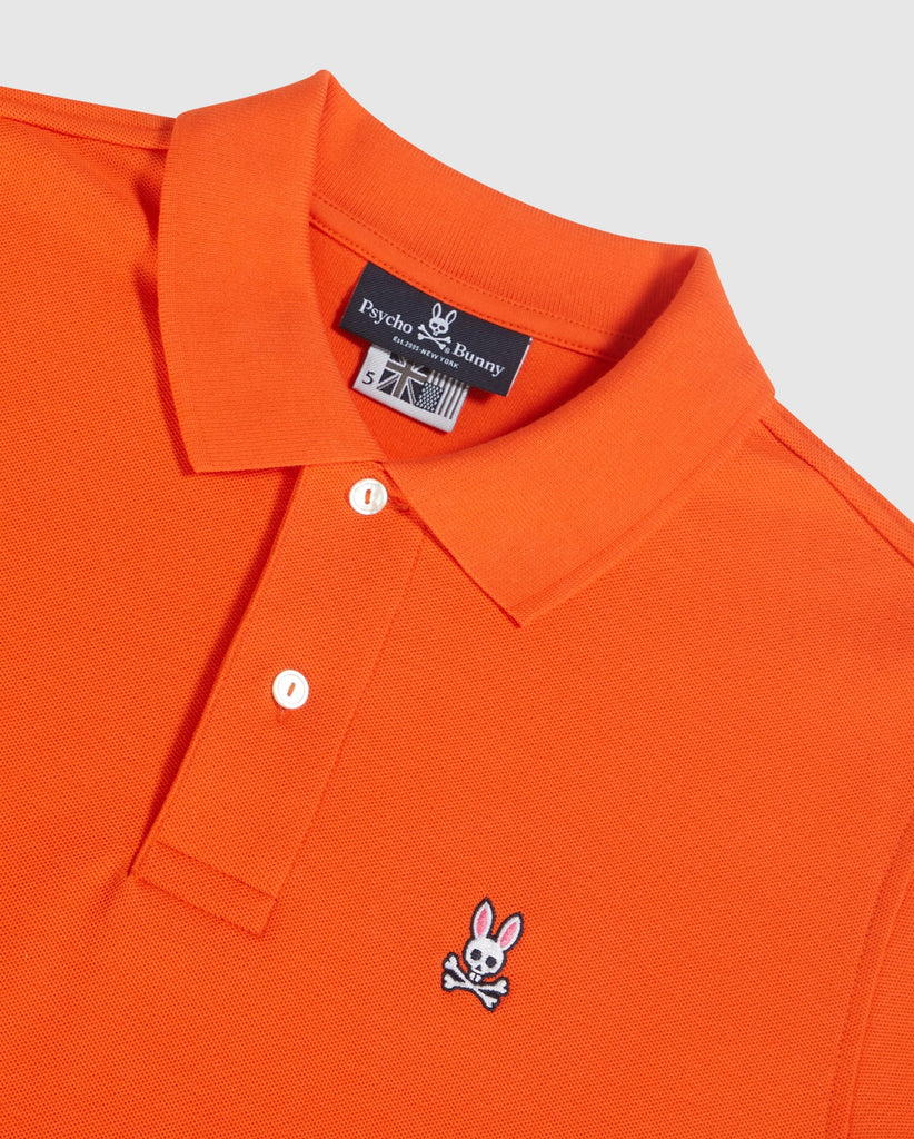 Psycho Bunny Mens Classic Polo - Brilliant Orange