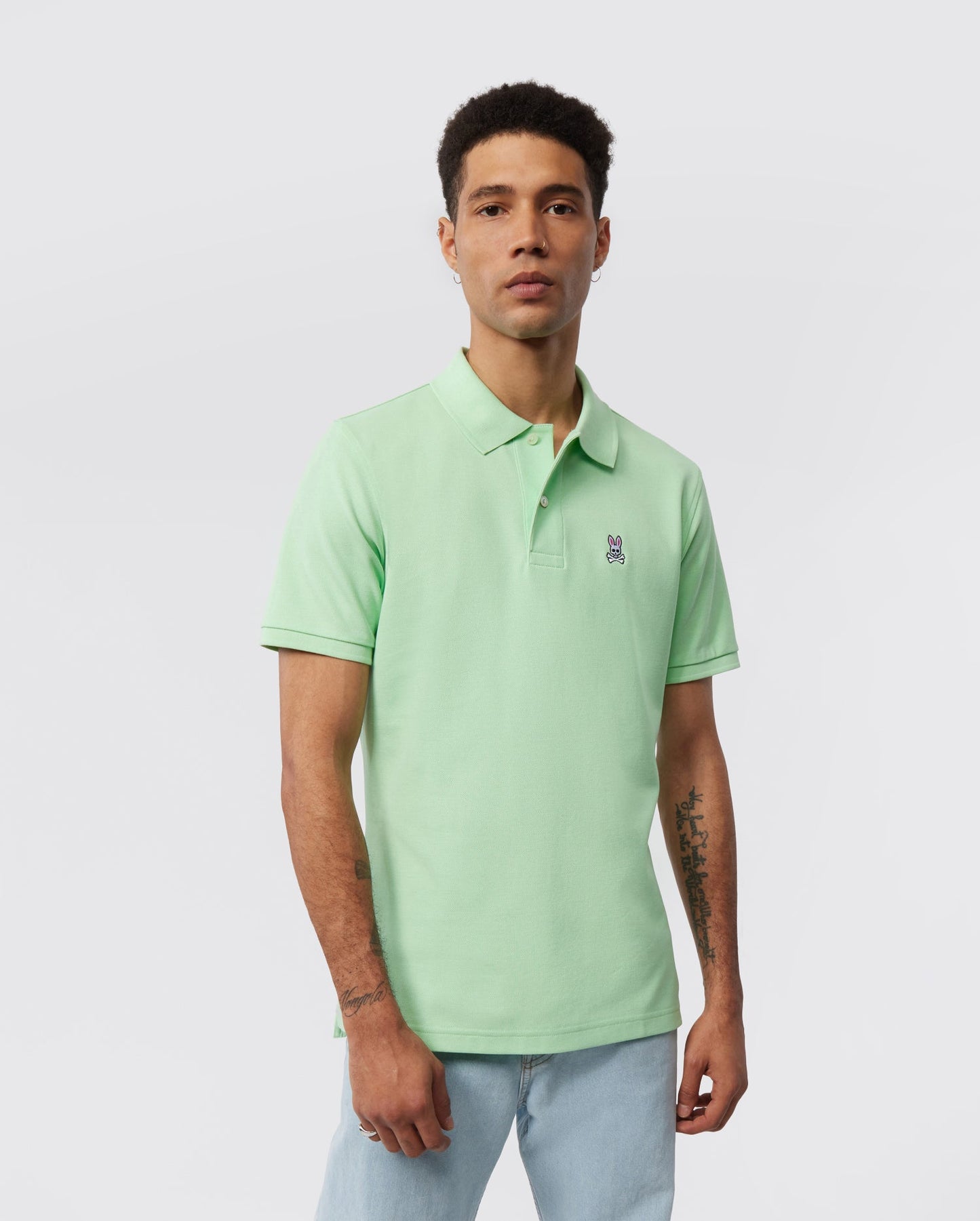 Psycho Bunny Mens Classic Polo - Icy Mint