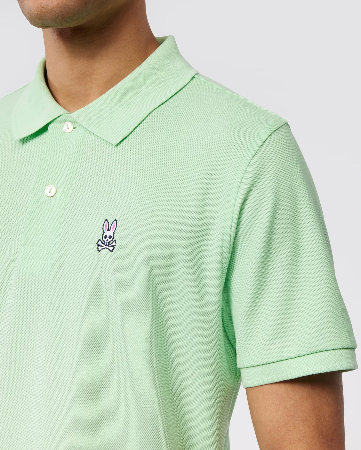 Psycho Bunny Mens Classic Polo - Icy Mint