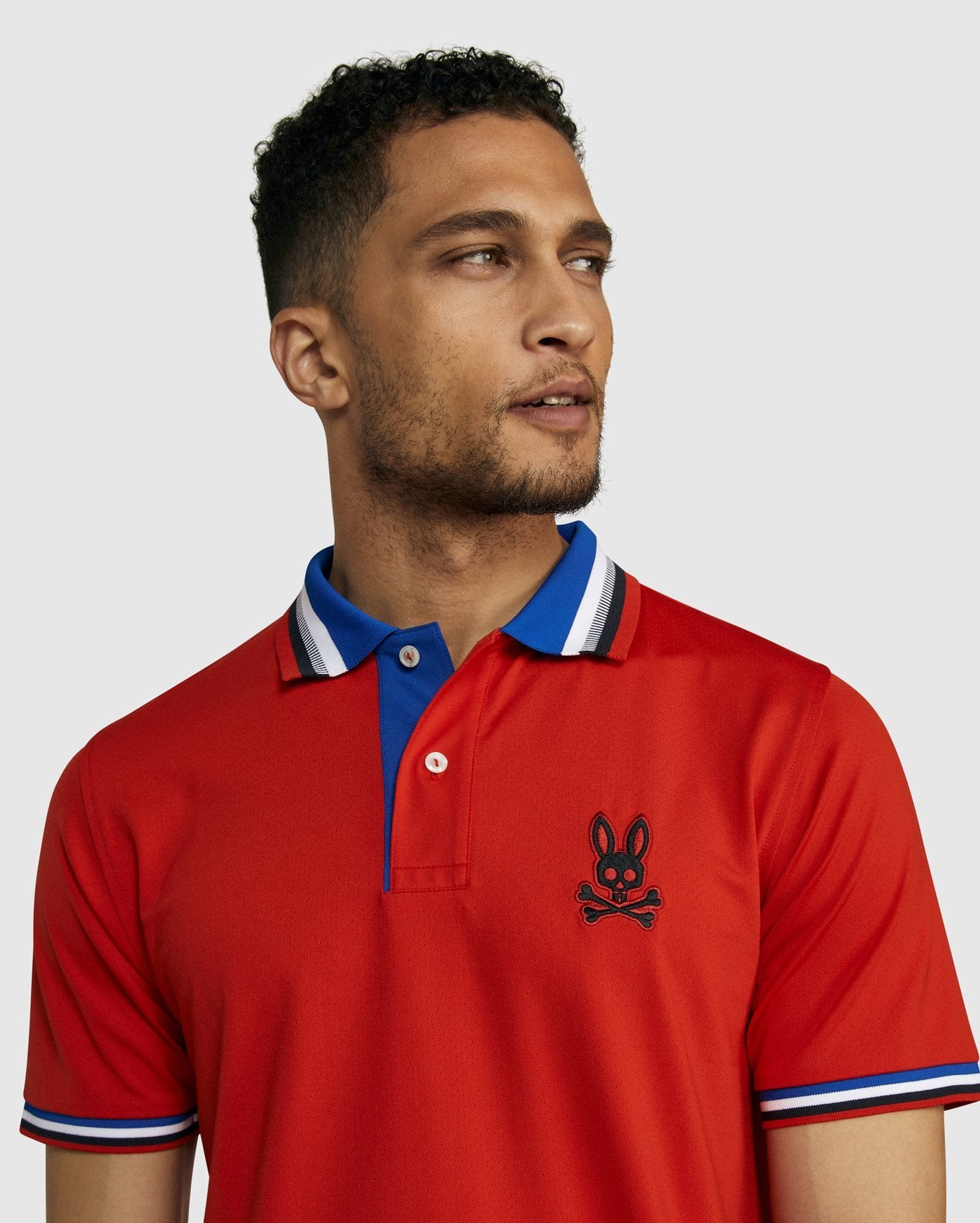 Psycho Bunny Mens Moulton Sport Polo - Salsa