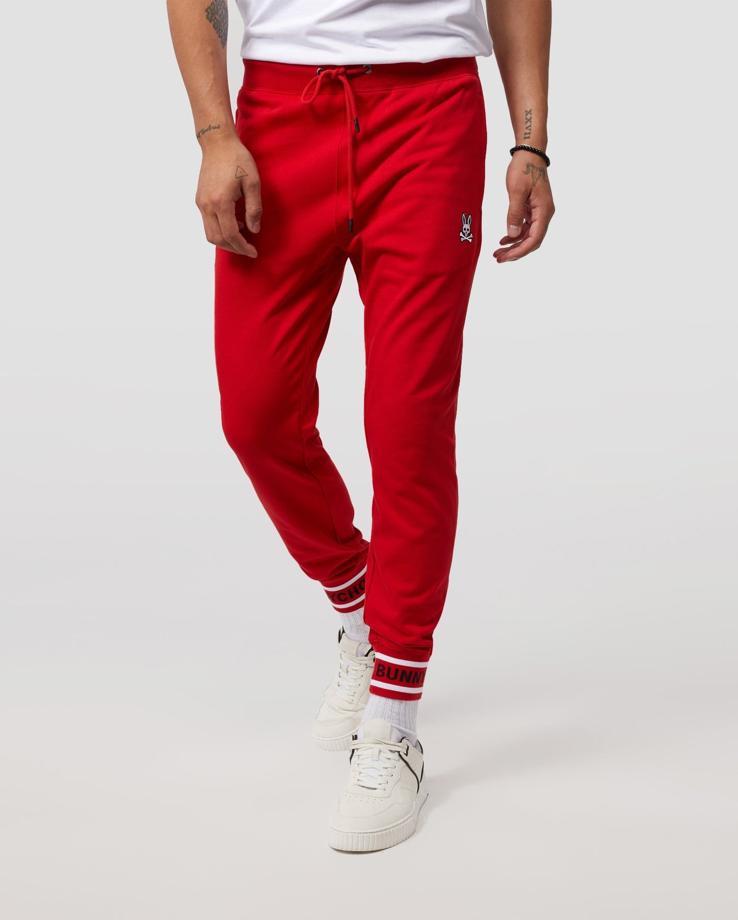 Psycho Bunny Mens Burks Sweat Pants - Brilliant Red