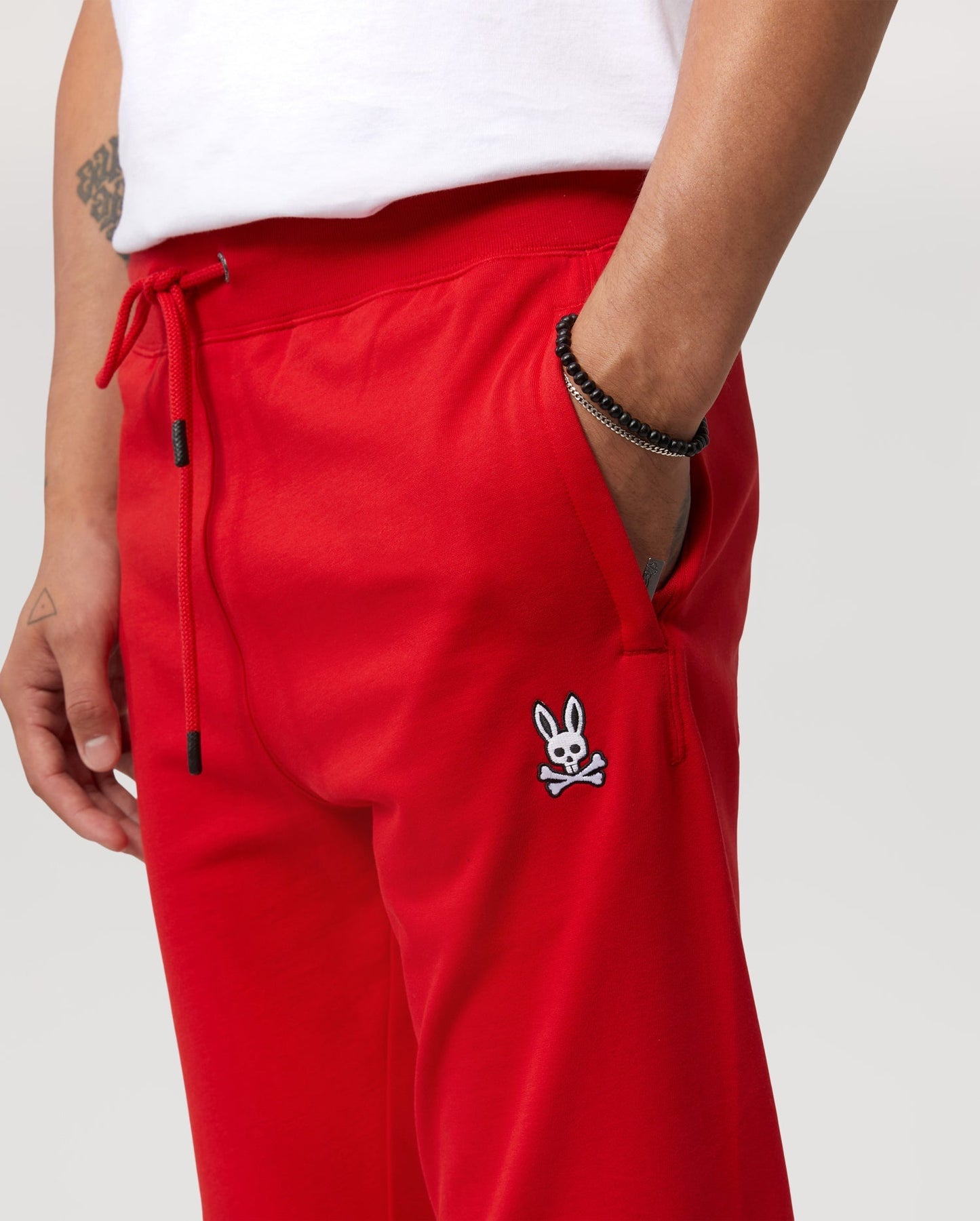 Psycho Bunny Mens Burks Sweat Pants - Brilliant Red