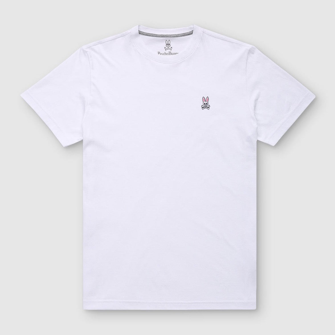 Psycho Bunny Mens Classic Crew Neck Tee - White