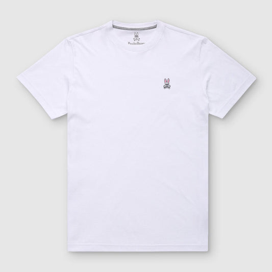 Psycho Bunny Mens Classic Crew Neck Tee - White