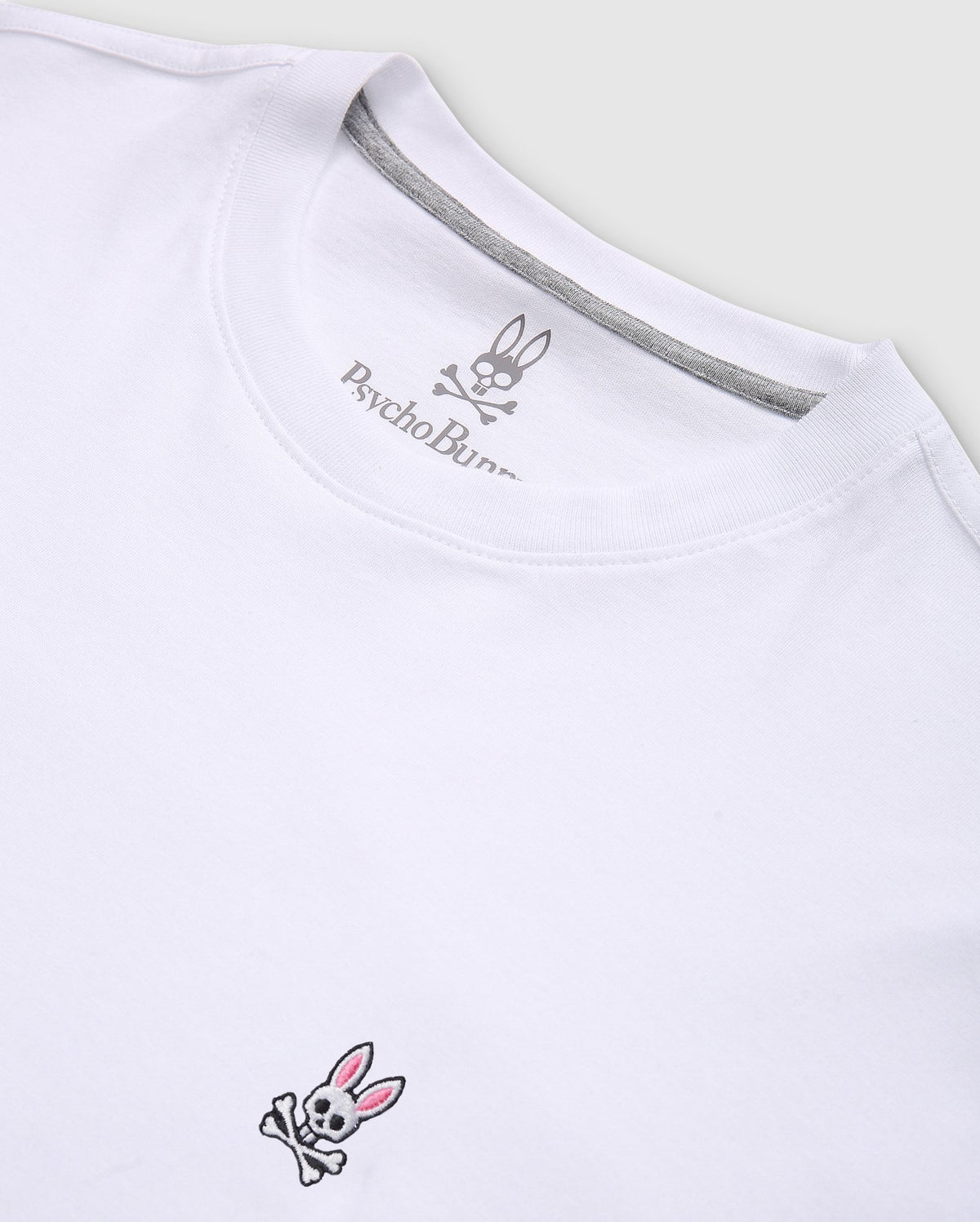 Psycho Bunny Mens Classic Crew Neck Tee - White