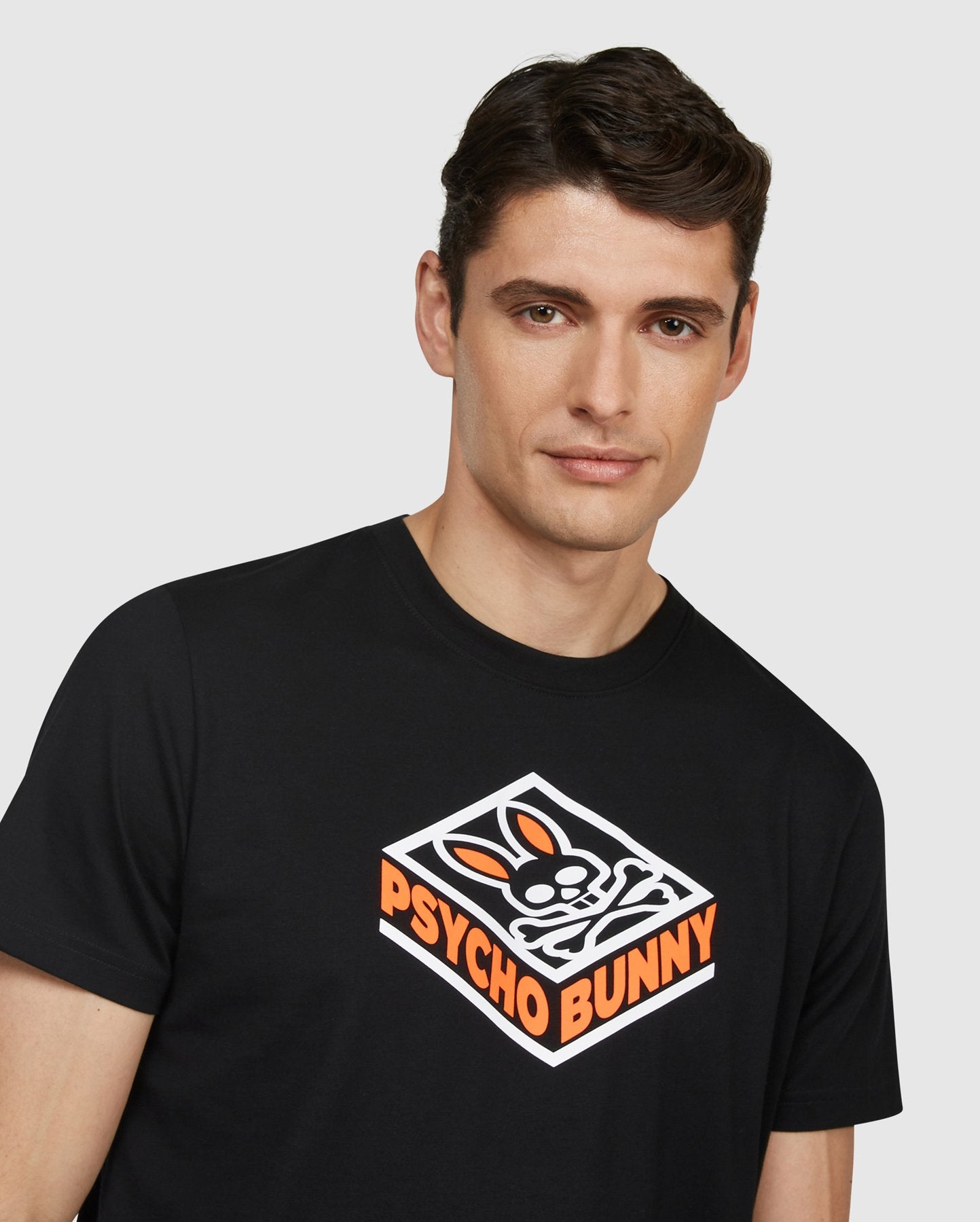Psycho Bunny Glasson Graphic Tee in Black