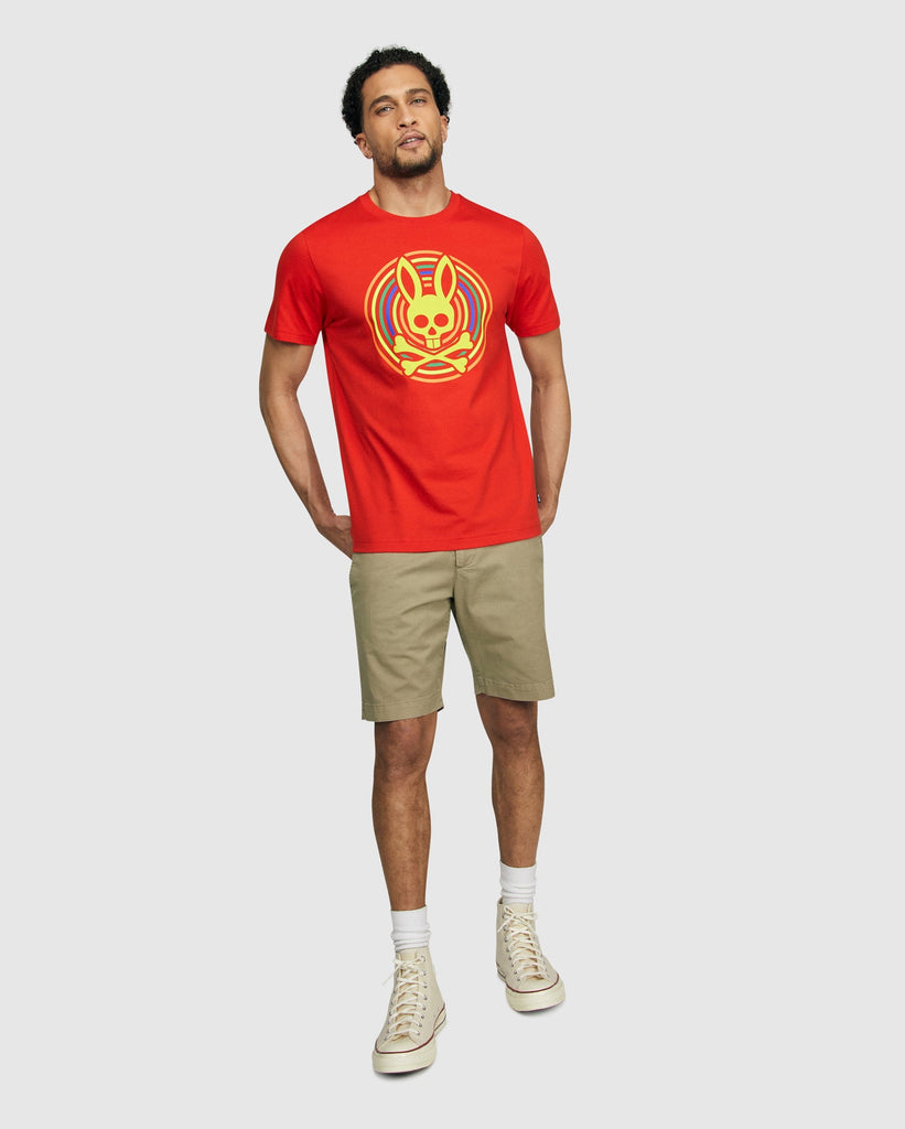 Psycho Bunny Mens Andrew Tee - Red Spice